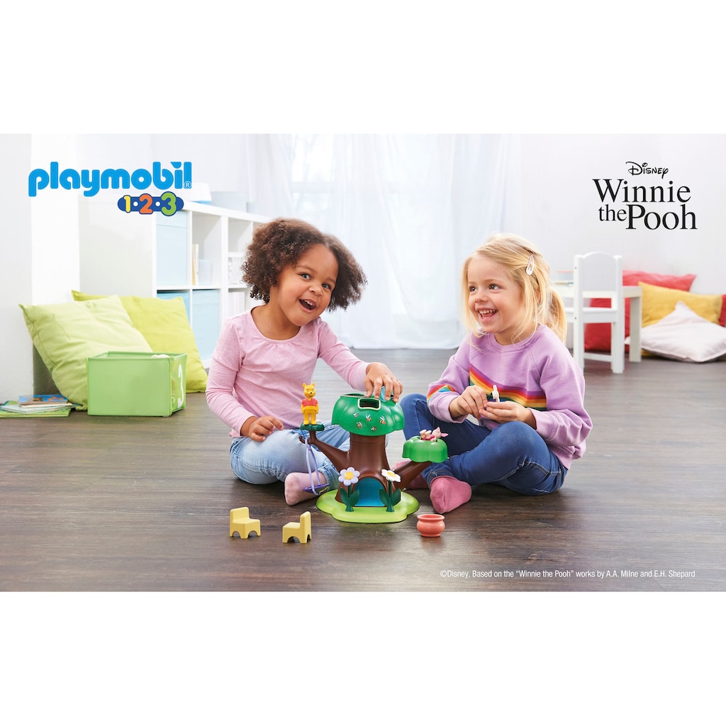 Playmobil® Konstruktions-Spielset »Winnies & Ferkels Baumhaus (71316), Playmobil 1-2-3«, (17 St.)