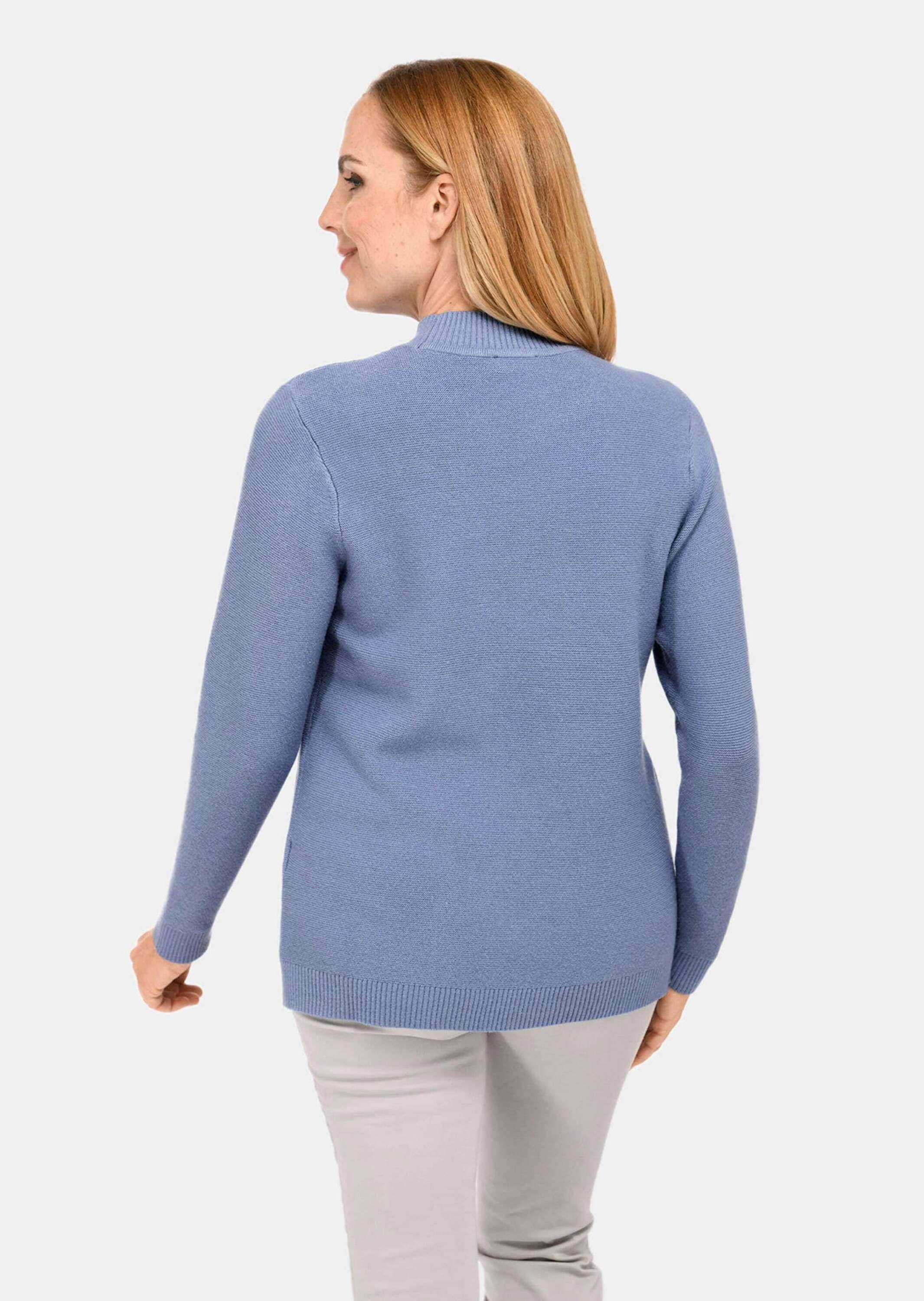 GOLDNER Strickpullover »Sportiver Strickpullover mit figurschmeichelnden Details«