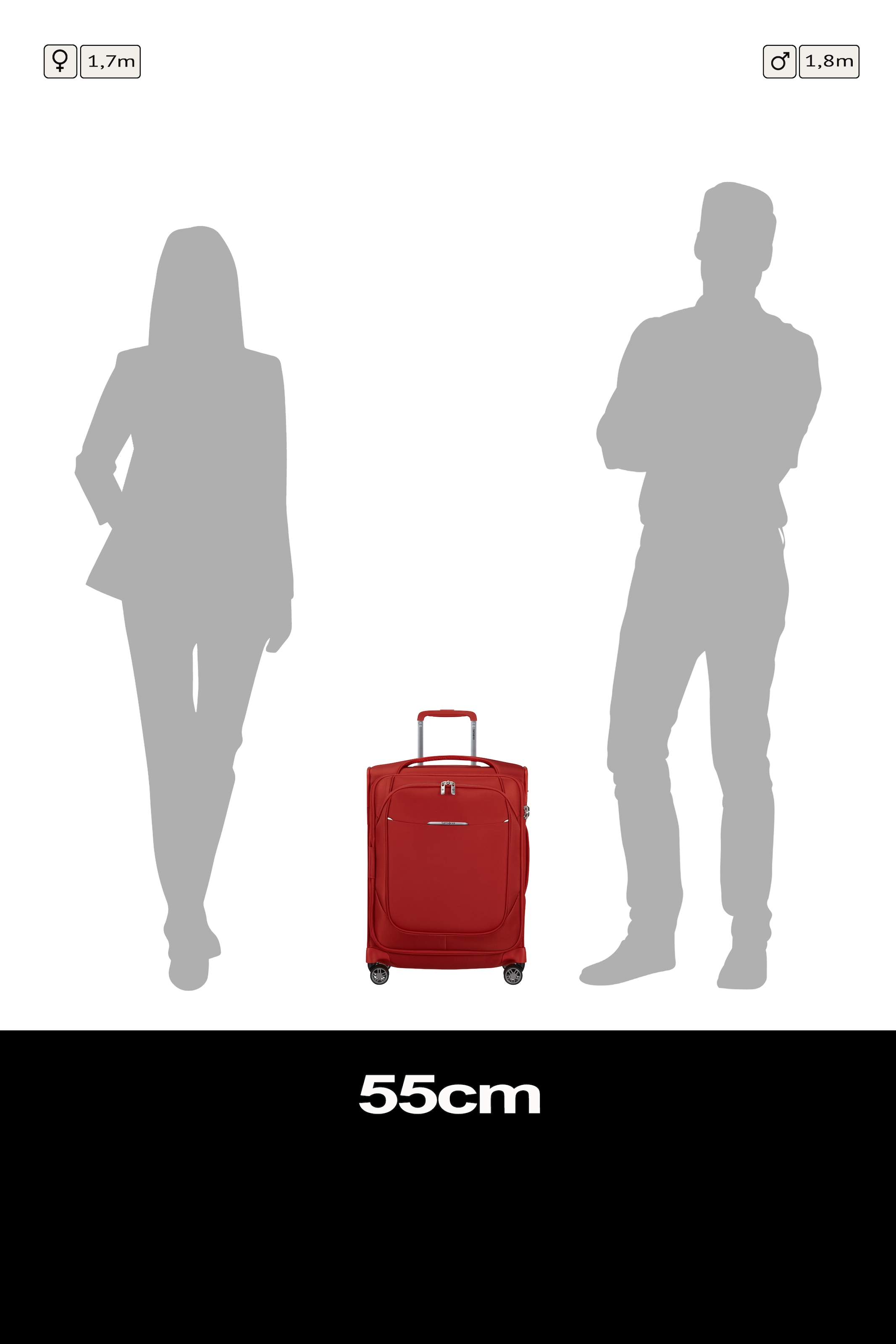 Samsonite Handgepäck-Trolley »SPINNER« 39 l 100% recyceltes PET (Außen & Innenfutter), Packwürfel inklusive