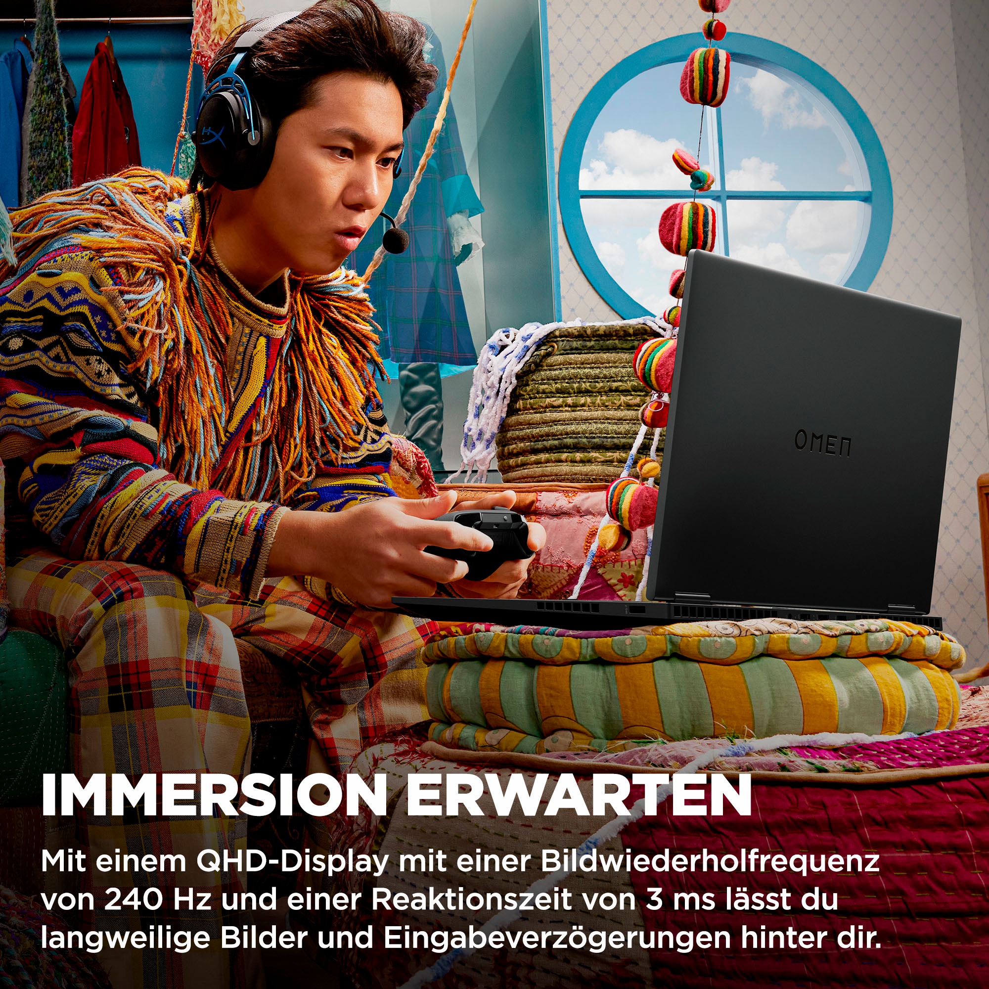 HP Gaming-Notebook »OMEN 16-wf1286ng«, 40,89 cm, / 16,1 Zoll, Intel, Core i9, GeForce RTX 4080, 1000 GB SSD