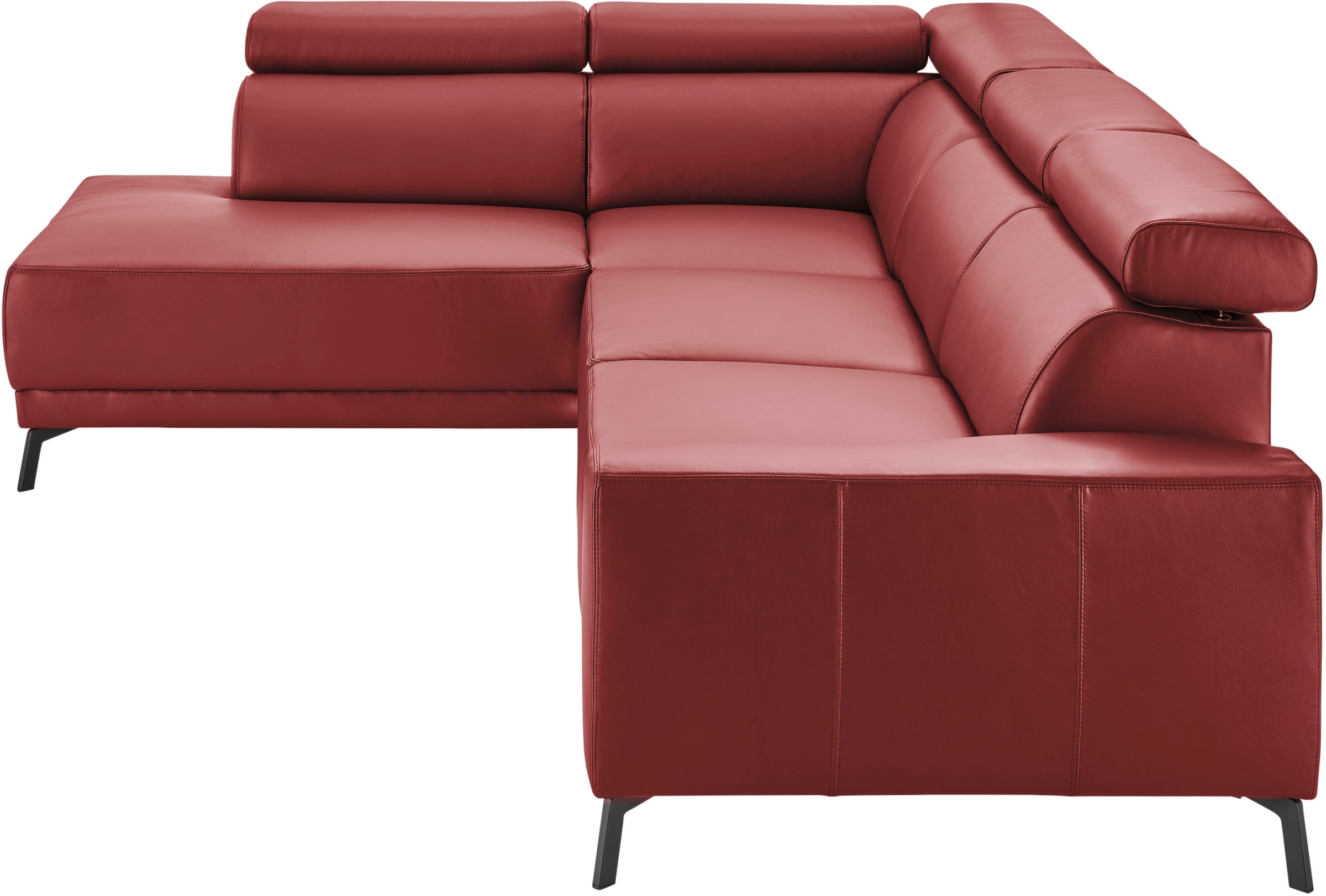 3C Candy Ecksofa »Greve modern und bequem, inkl. manueller Kopfteilverstellung, L-Form«, wahlweise mit motorischem Sitzvorzug