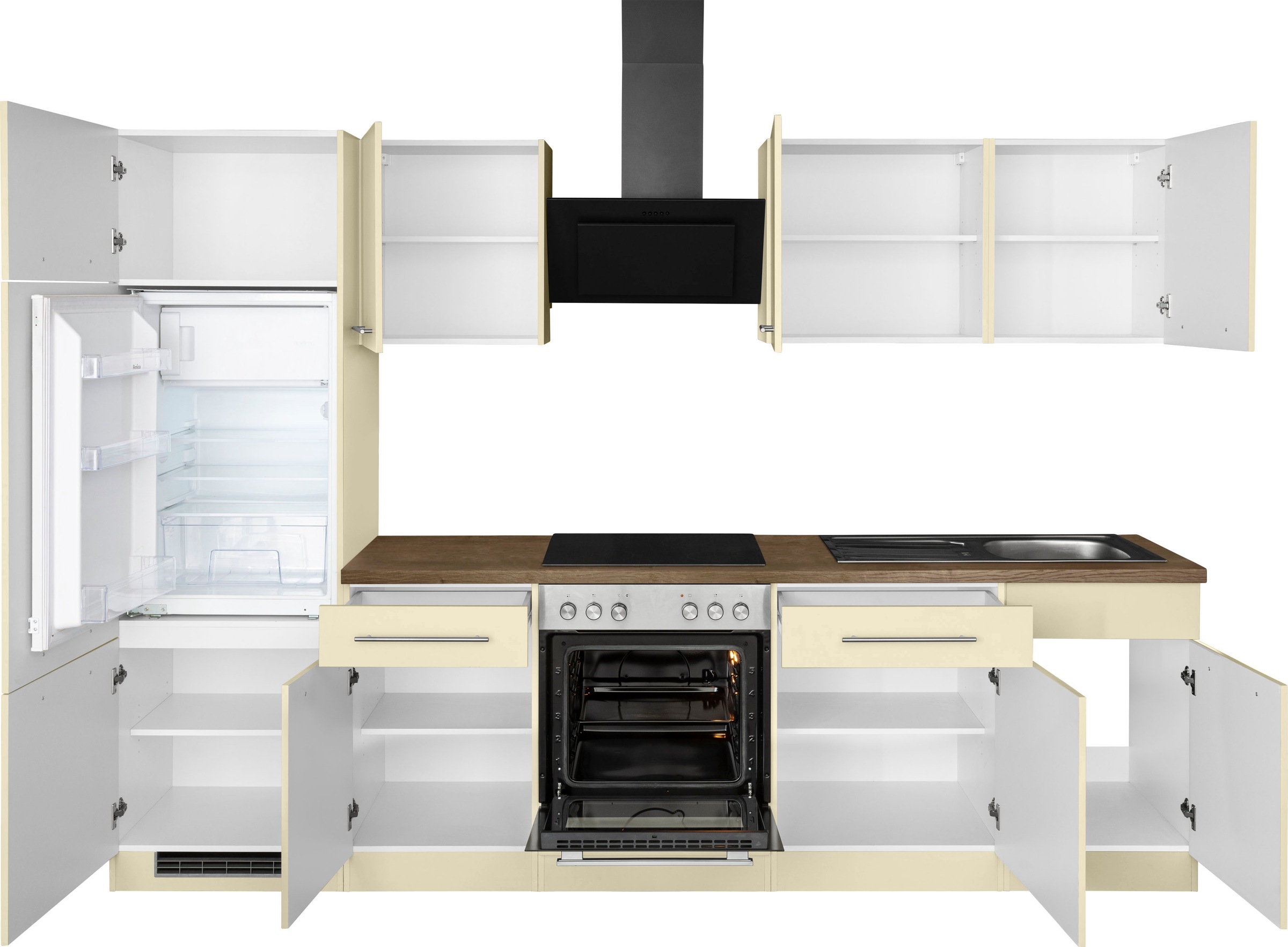 wiho Küchen Küchenzeile »Unna« ohne E-Geräte, Breite 280 cm