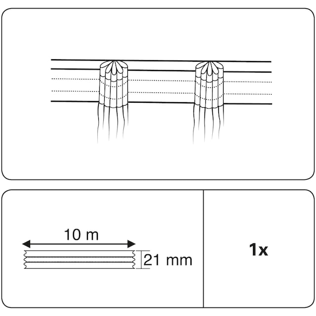 GARDINIA Faltenband »Faltenband 1000«, (1 St.), Zubehör Vorhangschiene  Kunststoff bestellen bei OTTO