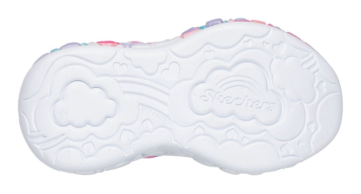 Skechers Lauflernschuh »ETERNAL HEART LIGHTS«, Blink,-Klettschuh mit Herz-Applikation, Größenschablone zum Download