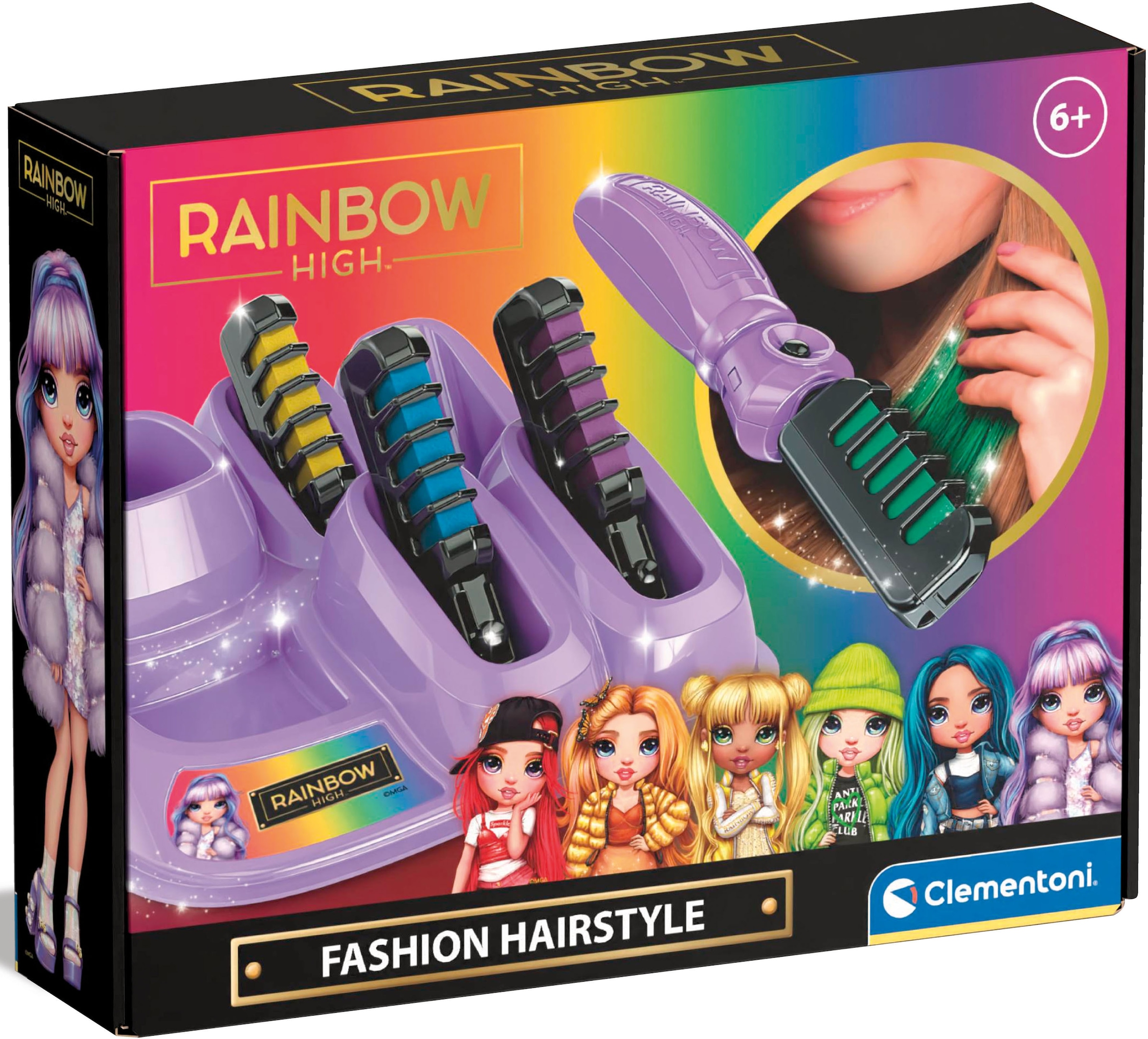 Kreativset »Rainbow High, Farb-Hairstyler«