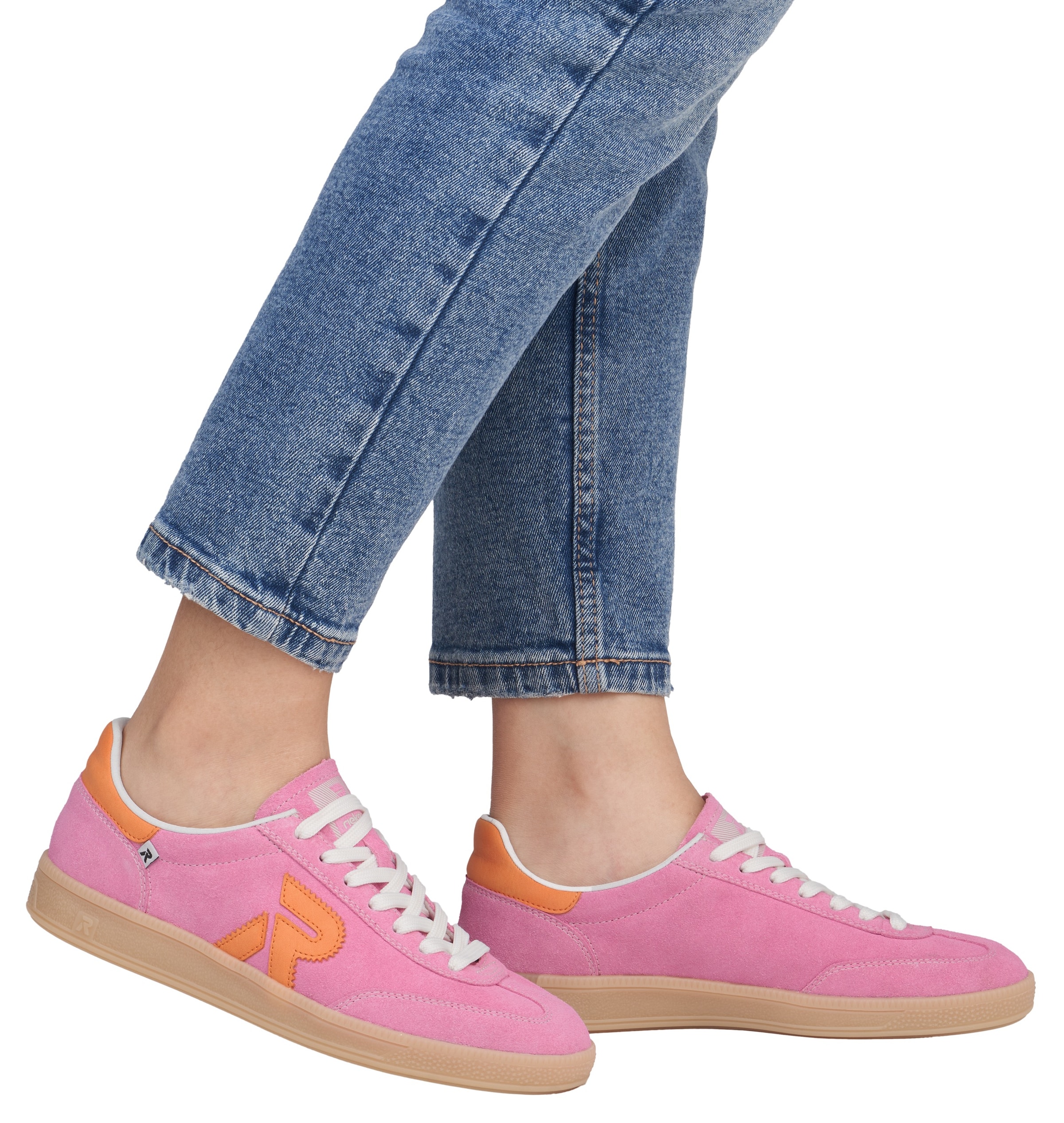 RIEKER Sport Sneaker »San Diego Swing2GO«, Retro-Sneaker, Freizeitschuh, Halbschuh mit herausnehmbarem Fußbett