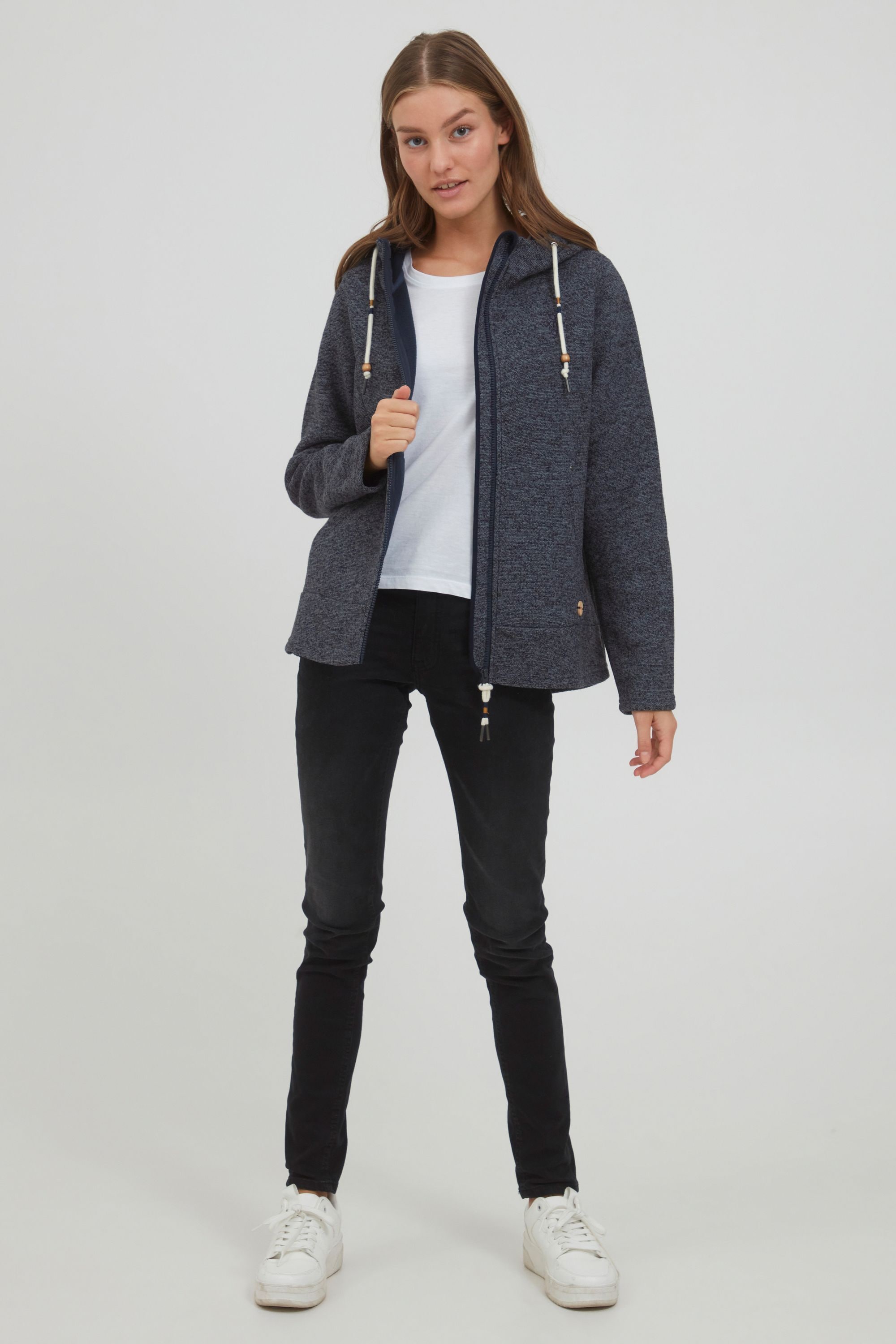 OXMO Kapuzenfleecejacke »Kapuzensweatjacke OXFia«