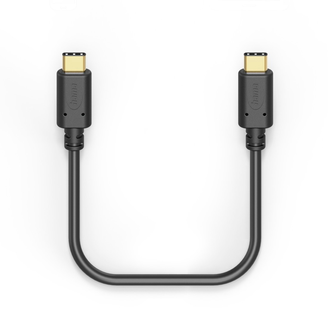 Hama USB-Kabel »Ladekabel, USB C auf USB C, 1,5 m, Schwarz«, USB-C, 150 cm