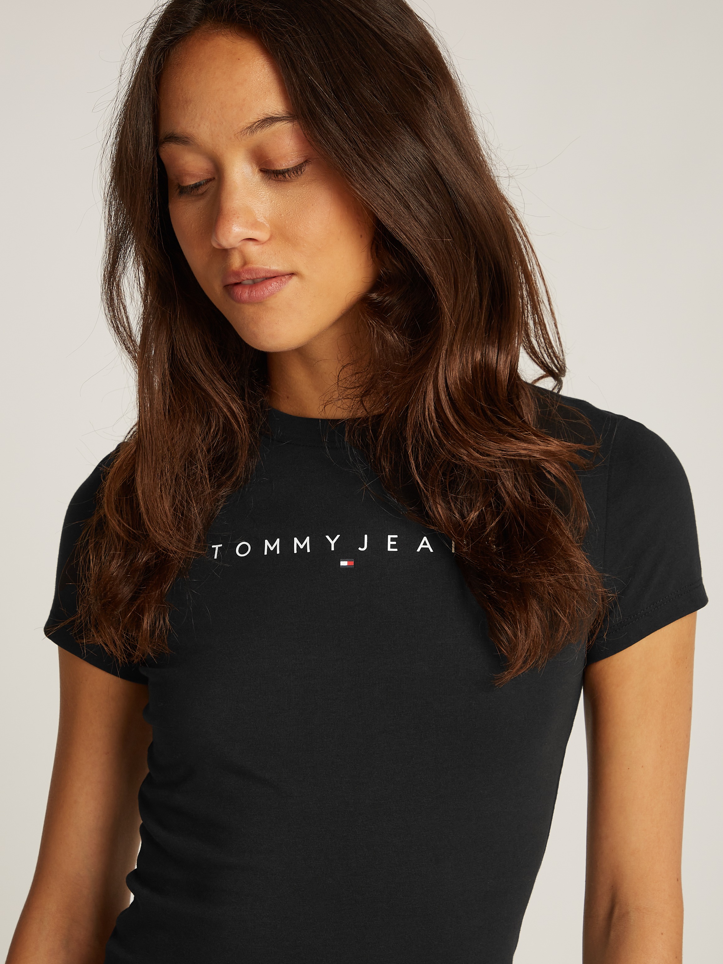 Tommy Jeans Curve T-Shirt »TJW SLIM LINEAR TEE EXT«, in Große Größen