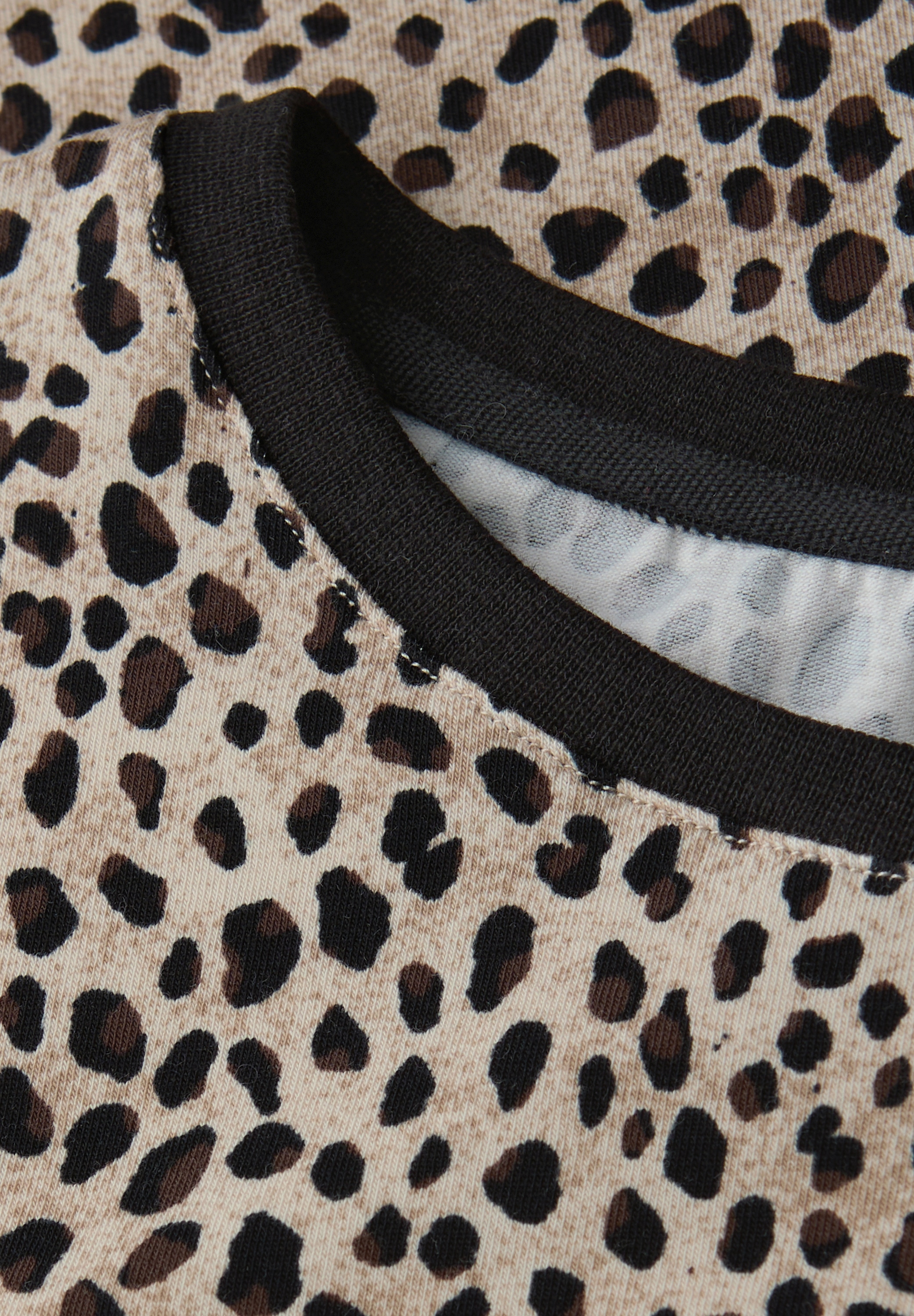 STREET ONE Langarmshirt mit Animal-Print, Leo-Muster