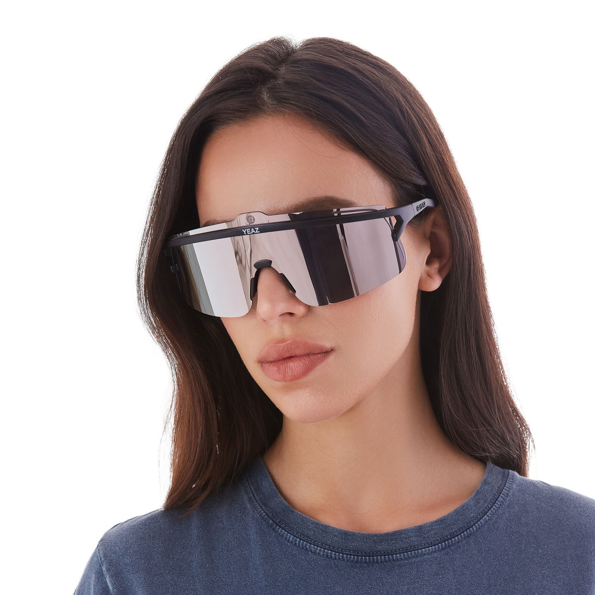 YEAZ Sonnenbrille »Sport-Sonnenbrille Black/Silver SUNSHADE«