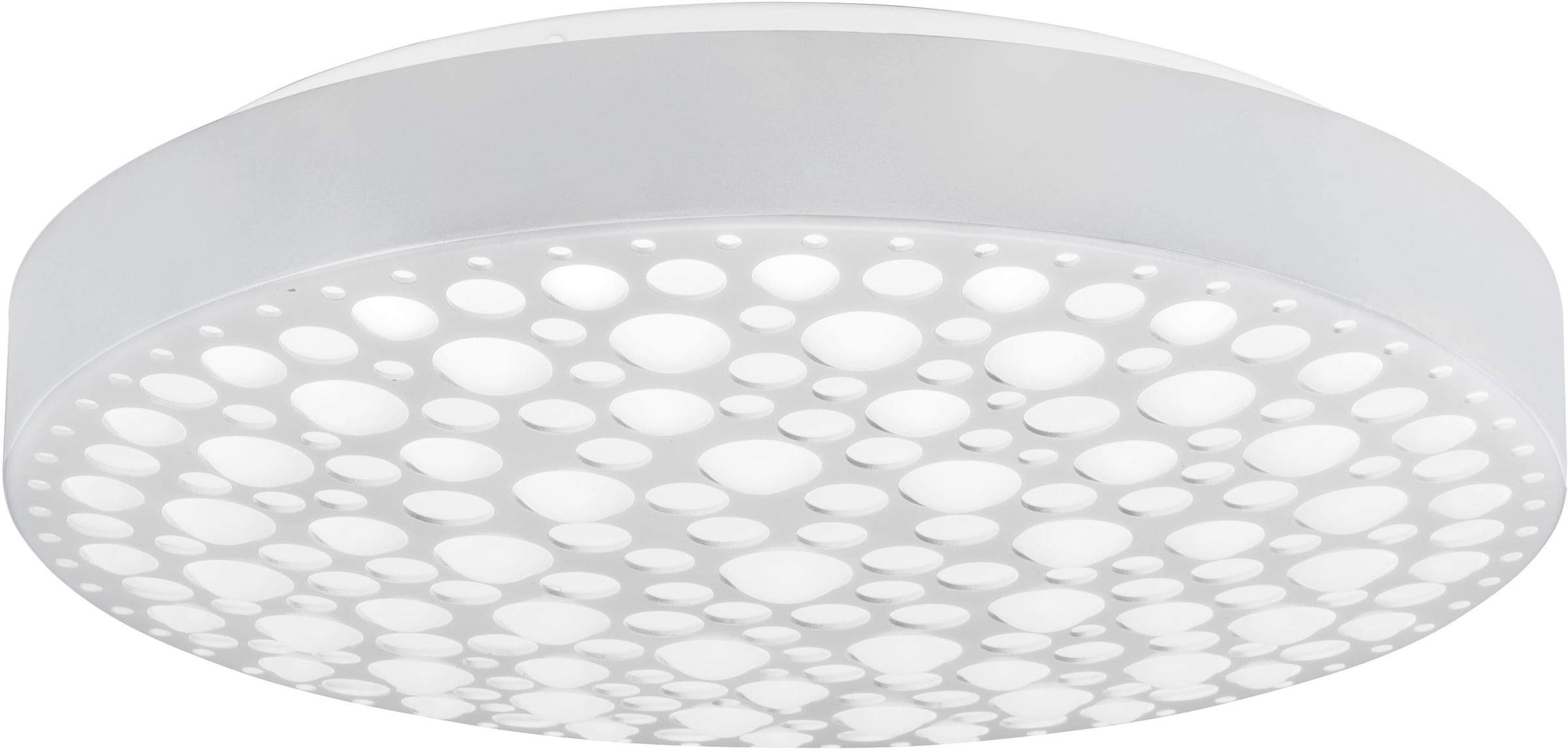 REALITY Leuchten LED Deckenleuchte »Chizu«, 1 flammig, Leuchtmittel LED-Board | LED fest integriert, Regenbogen RGB-Wechsel, dimmbar per Fernbedienung, Memory, Nachtlicht