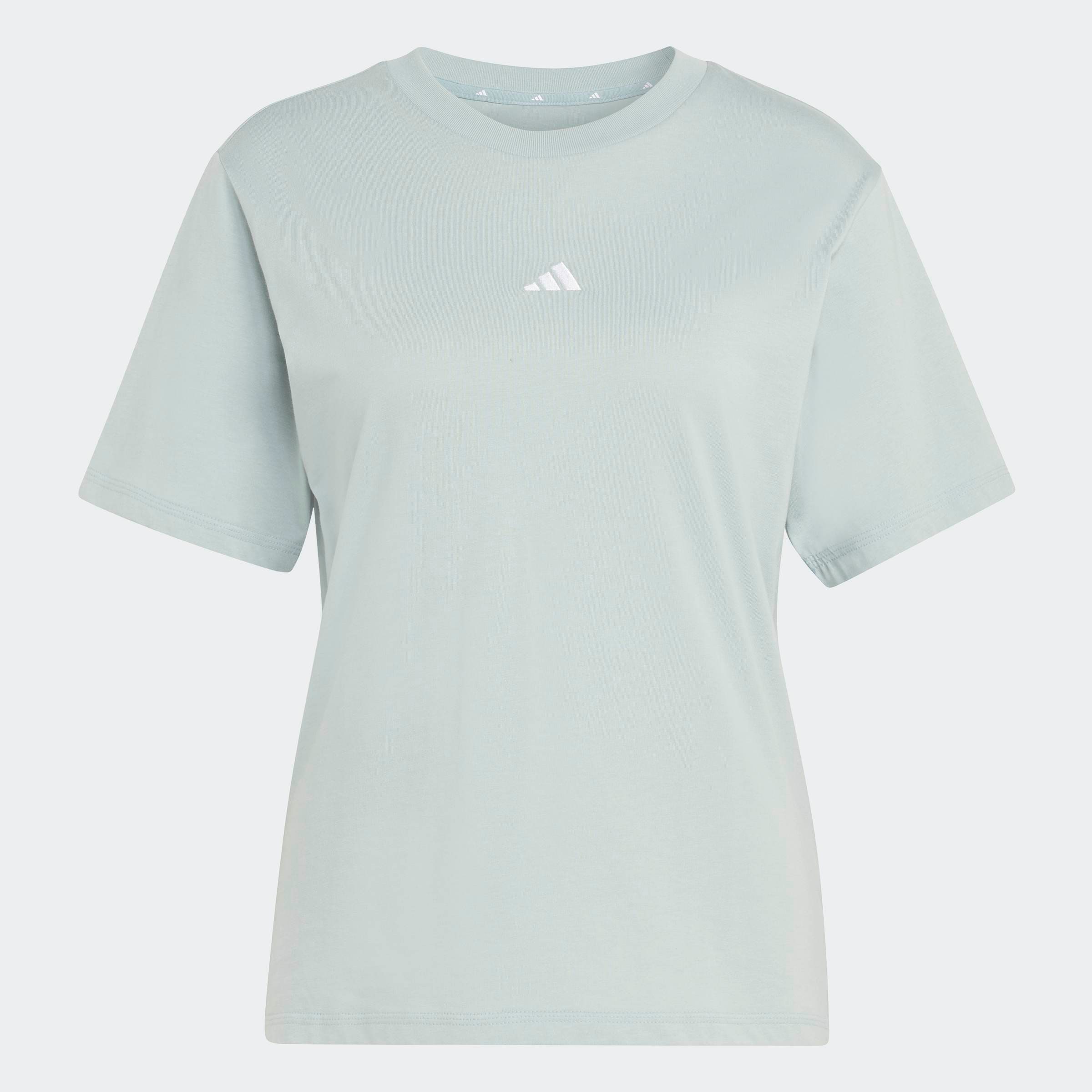 adidas Sportswear T-Shirt »ESSENTIALS BAUMWOLL-, KLEINES LOGO« Basic Design, Rundhalsausschnitt, mit kleinem 3-Streifen Logo