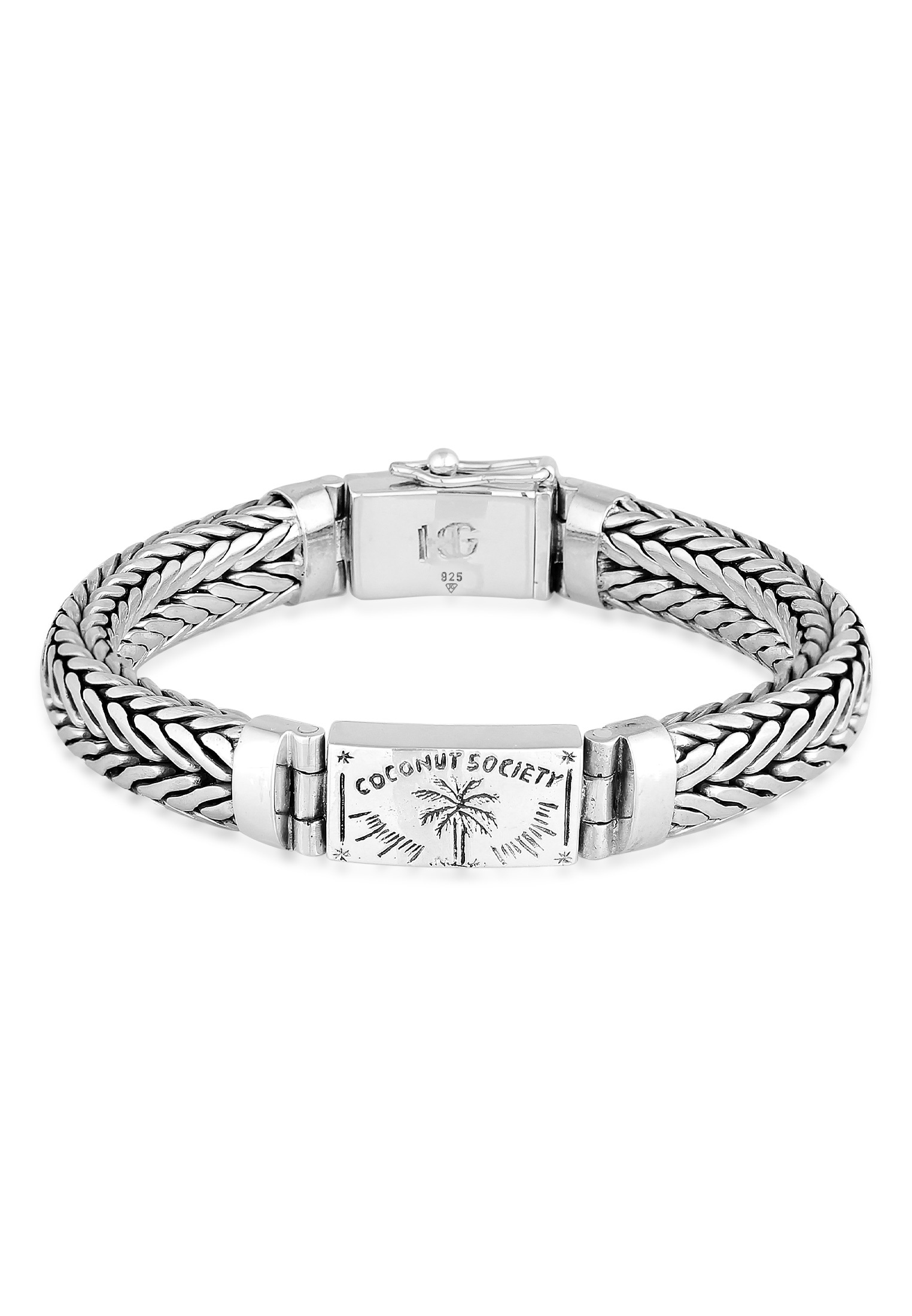 HAZE & GLORY Armkette »Armband Zopfglieder - Coconut Society 925 Silber«
