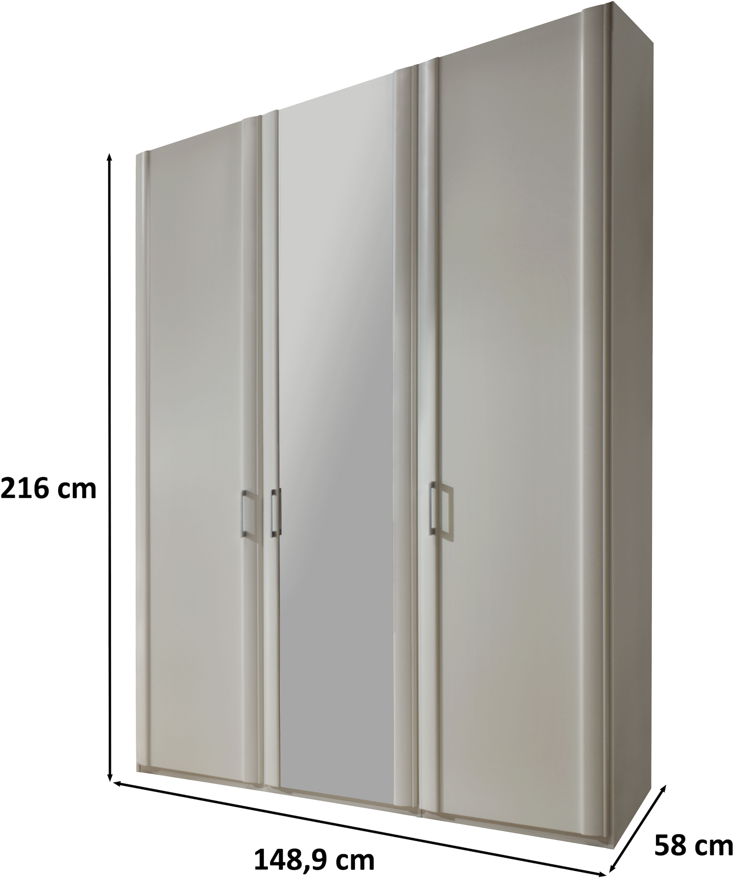 WIEMANN Drehtürenschrank »Bern« hochwertige Beschläge inkl. Türdämpfung