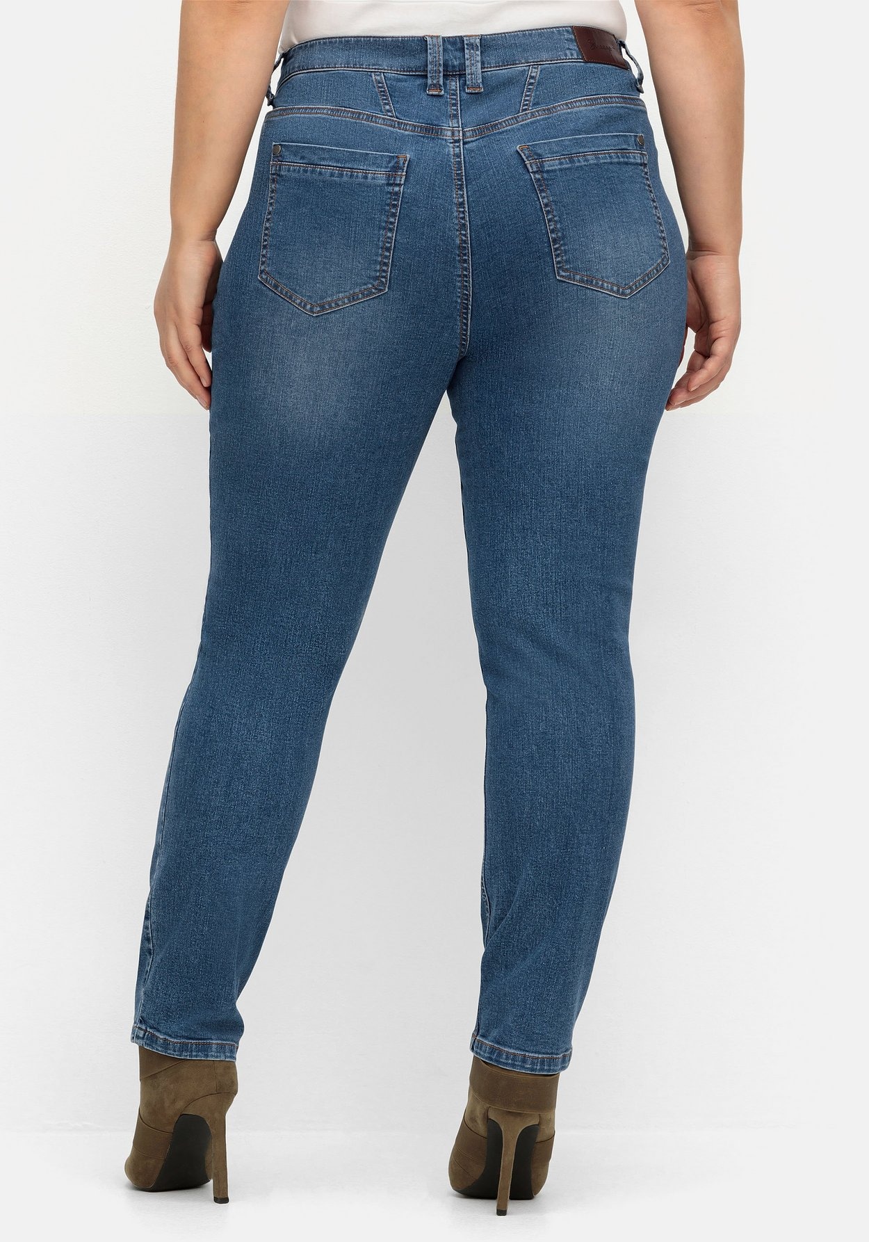 Sheego Stretch-Jeans »Jeans PIA, aus elastischem Denim«, PIA, aus elastischem Denim