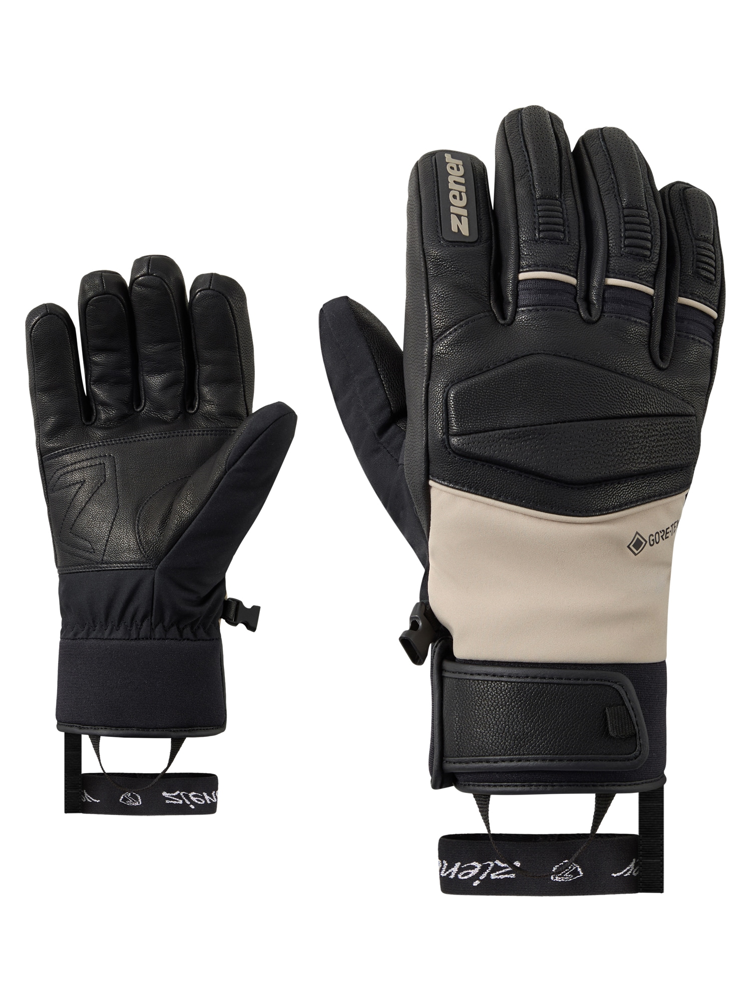 Ziener Skihandschuhe »GELLDO-Z GORE-TEX® PrimaLoft®« wasserdicht, winddicht, atmungsaktiv, extra warm, Lederanteile