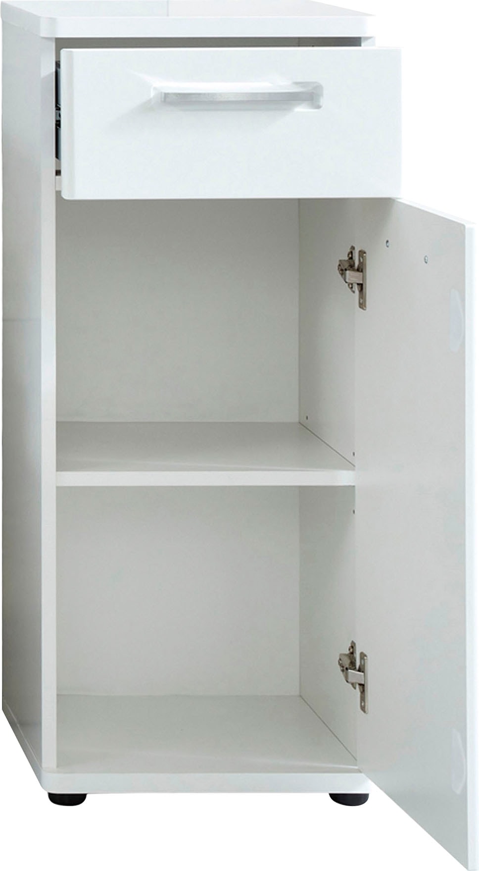 welltime Unterschrank »Mora«, Badkommode in Weiß mit Schublade und 2 Fächern - (B/T/H) 37/34/87 cm