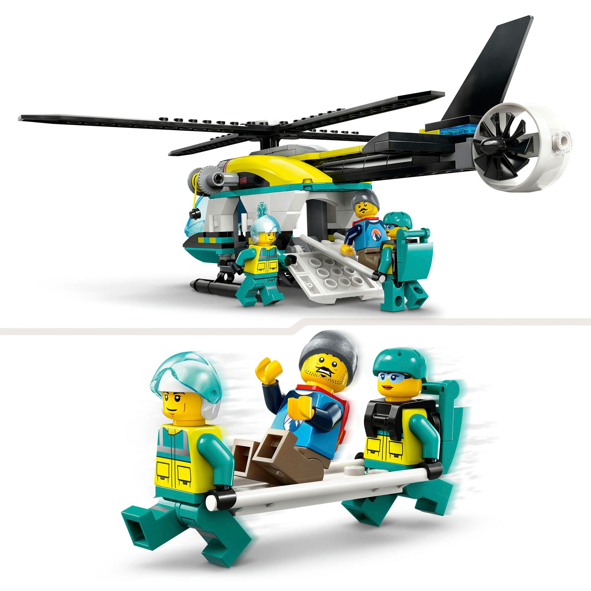 LEGO® Konstruktionsspielsteine »Rettungshubschrauber (60405), LEGO City«, (226 St.), Made in Europe