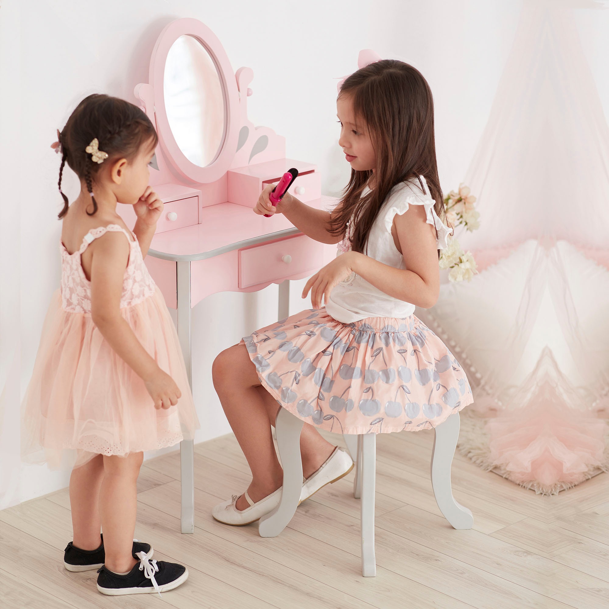 TEAMSON™ KIDS Schminktisch »Fantasy Fields, Little Princess Rapunzel«, mit  schwenkbarem Spiegel bei OTTO