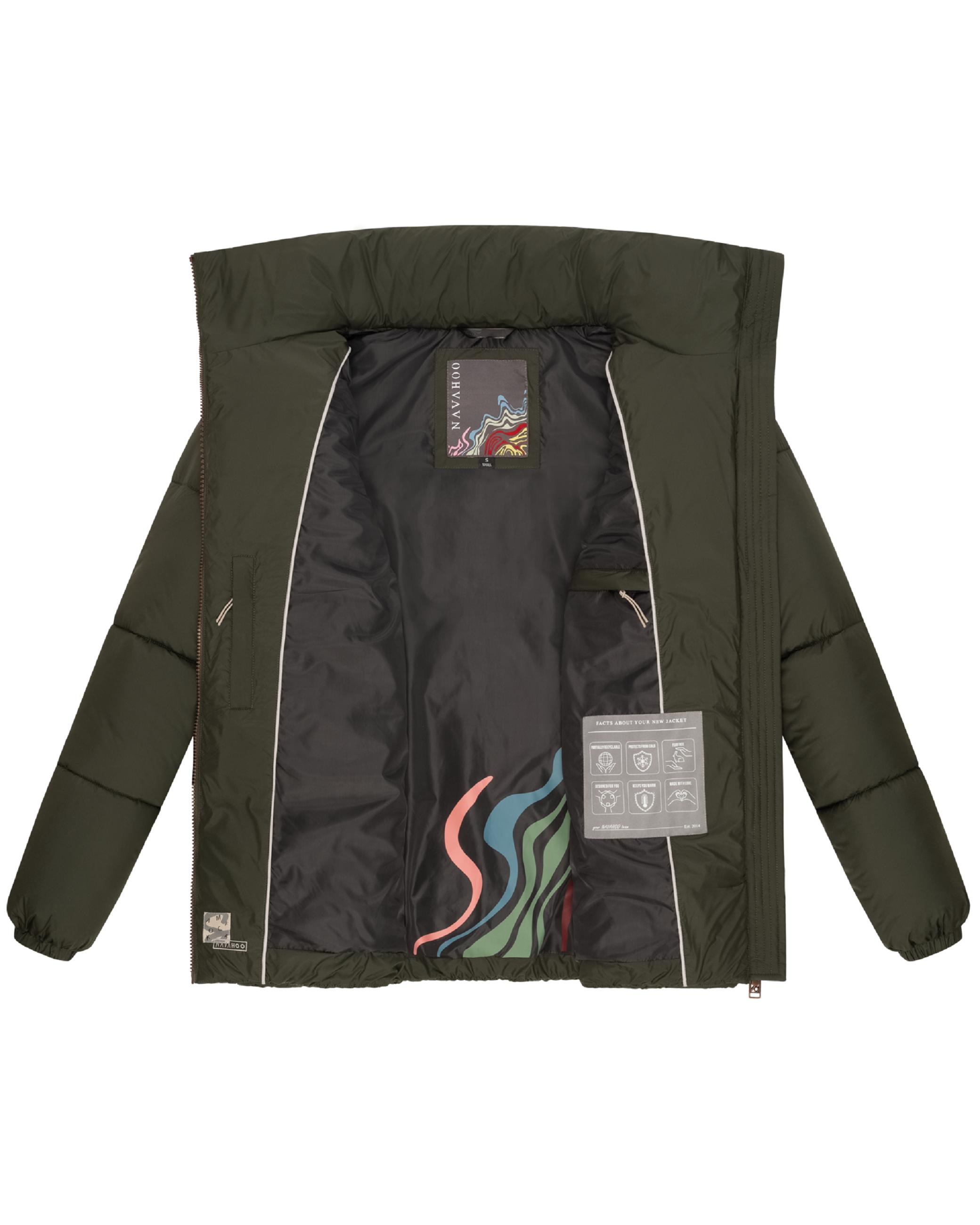 Navahoo Steppjacke »Steppjacke Schokolinaa 14«, ohne Kapuze, Winterjacke mit modischer Steppung & hohem Kragen