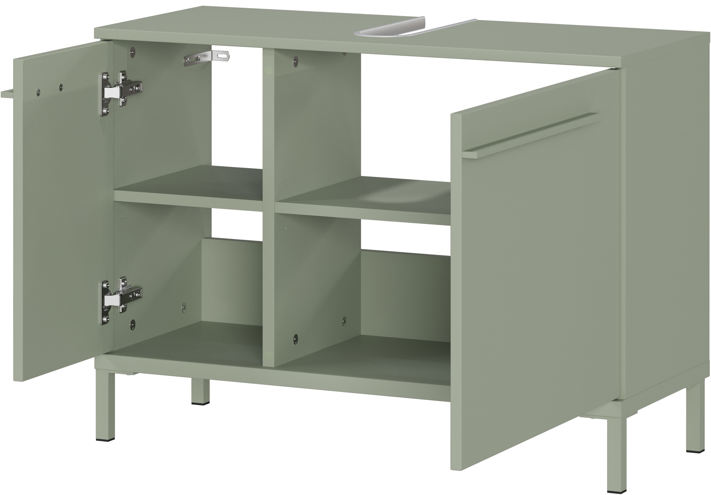 GERMANIA Waschbeckenunterschrank »Waschbeckenunterschrank« 1 Stk. tlg. Waschbeckenunterschrank mit Siphonausschnitt