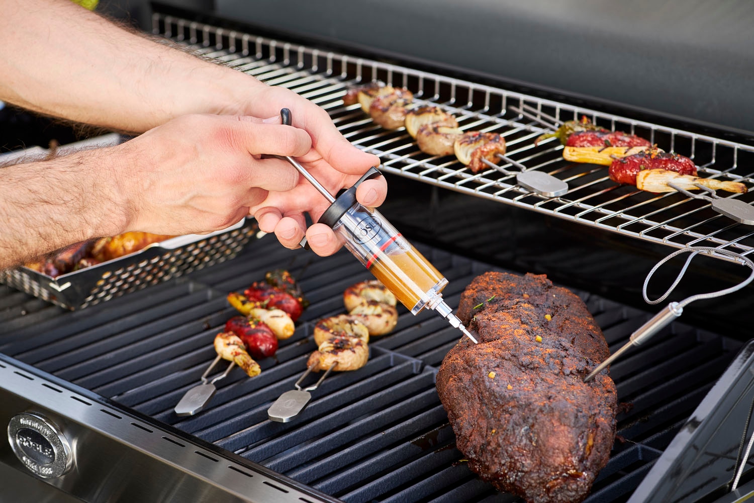 RÖSLE Grillthermometer »SlideX, 25086«, digitaler Kerntemperaturmesser, 5 Stufen, –20 / +250 °C