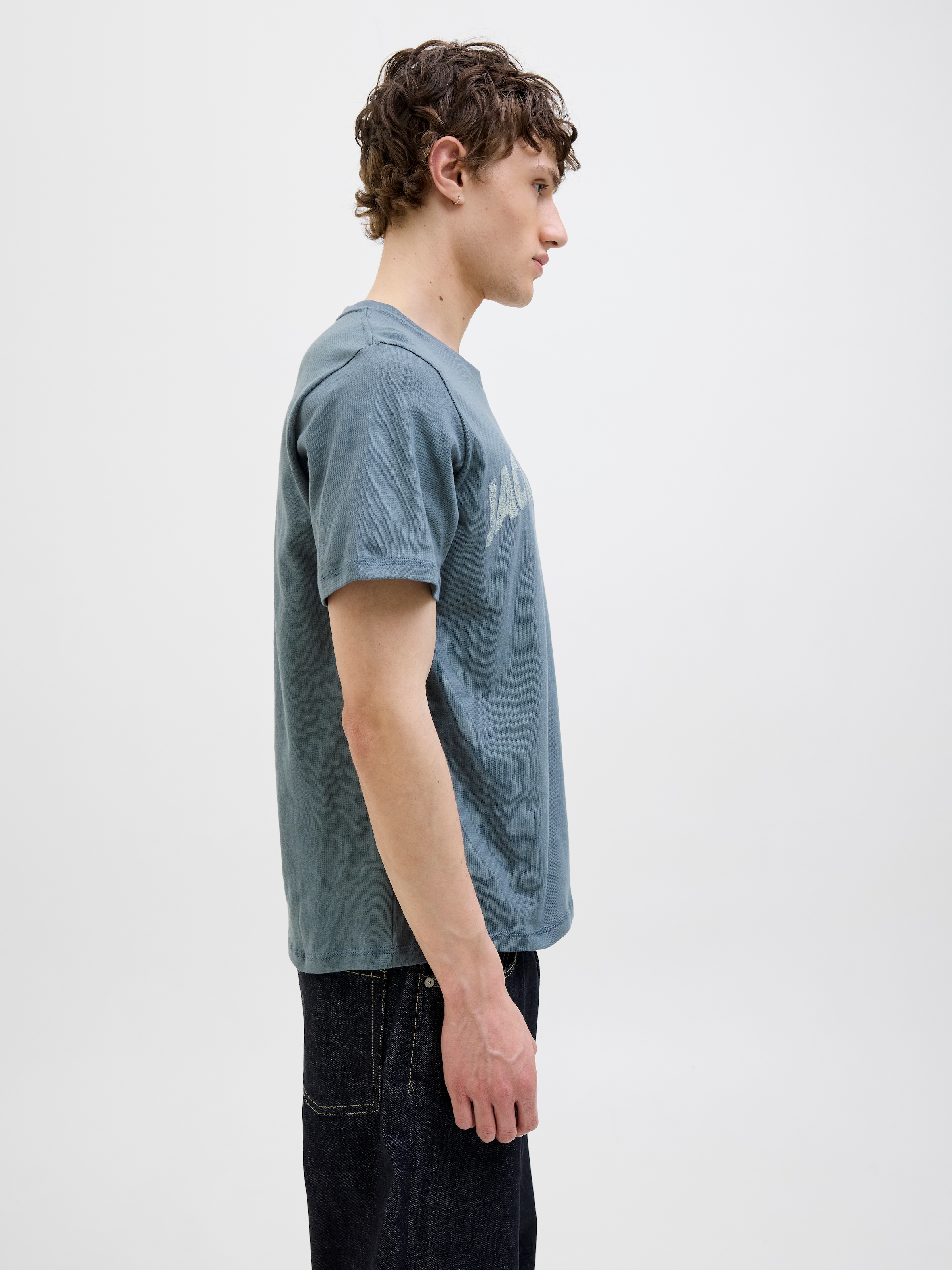 Jack & Jones T-Shirt »JORALMERIA BOLD BRANDING TEE SS CN«, mit Logo Druck