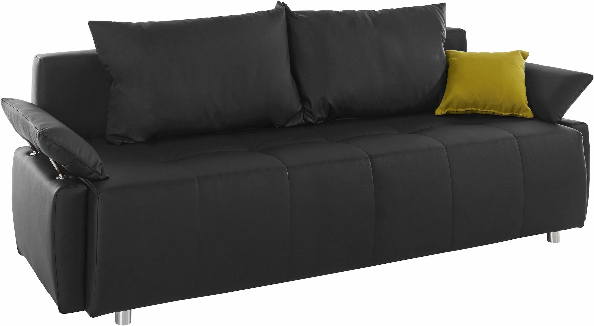 COLLECTION AB Schlafsofa »Funtastic«, mit Federkern, Bettfunktion, inklusive 2 Rücken- und 1 Zierkissen