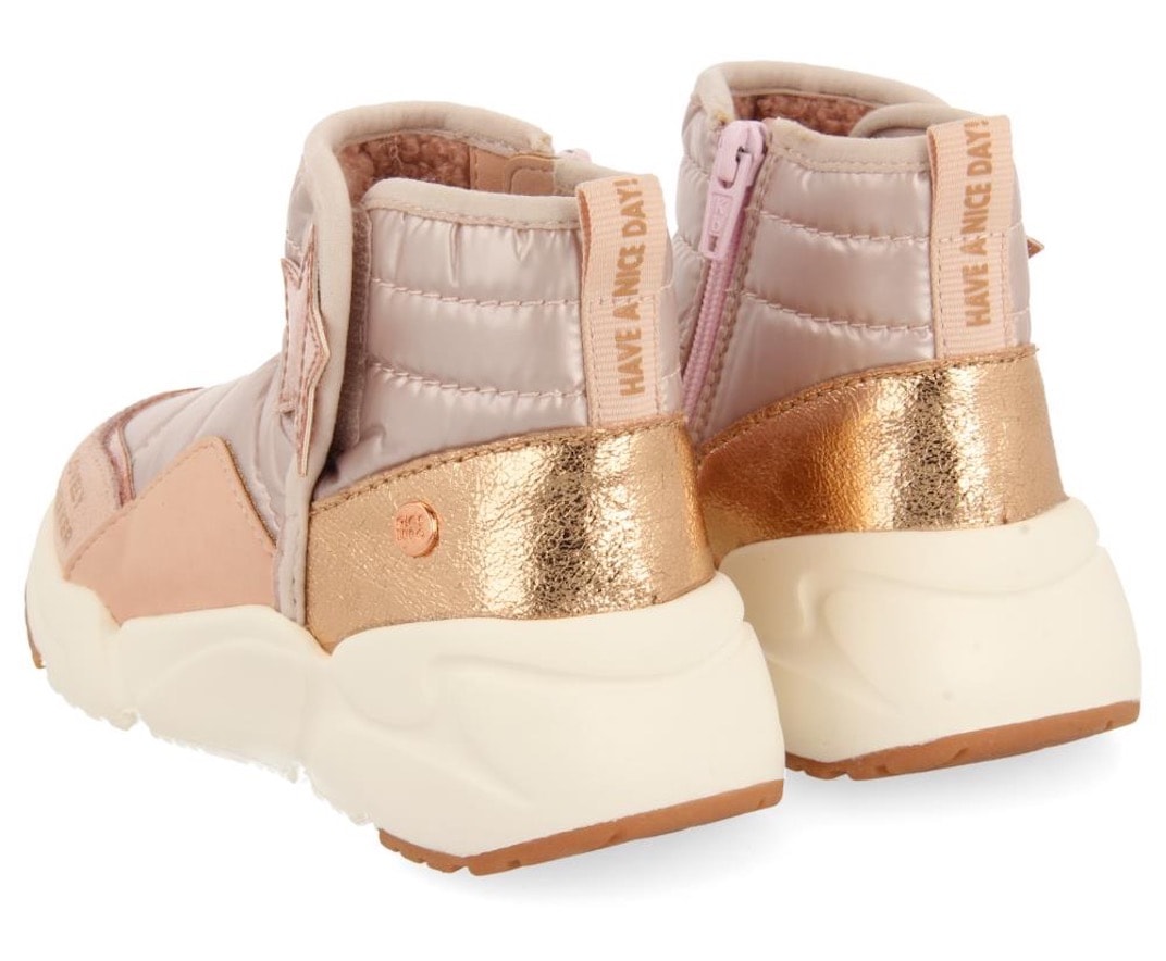 Gioseppo Winterboots »POLGAR«, Plateauboots, Klettstiefel, Chunky Sneaker mit Stern in roségoldfarben