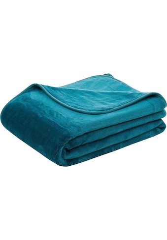 Gözze Wohndecke »Uni Decke aus recyceltem Polyester«, Kuscheldecke kaufen