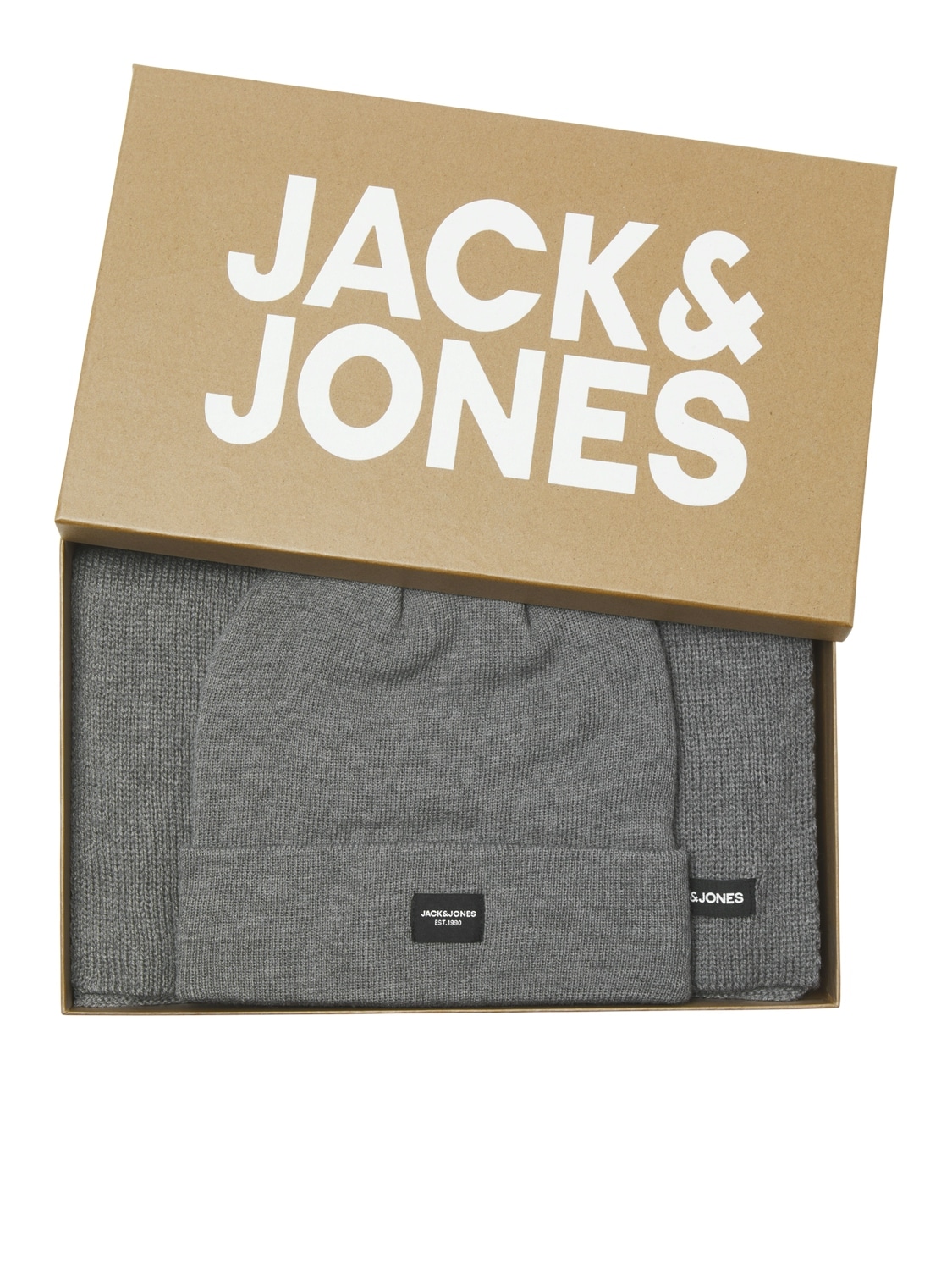 Jack & Jones Strickschal »JACDNA GIFTBOX« Kunstfaser,