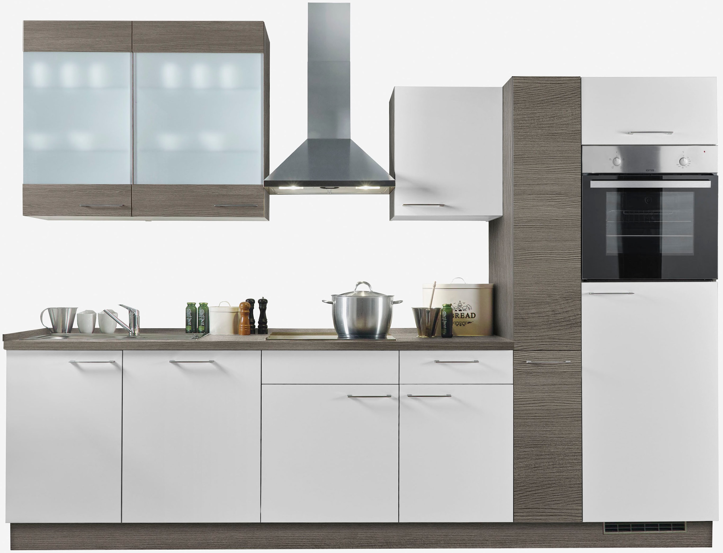Express Küchen Küchenzeile »Trea«, cm Breite bei 310 Soft-Close-Funktion, Vollauszug online vormontiert, und mit OTTO