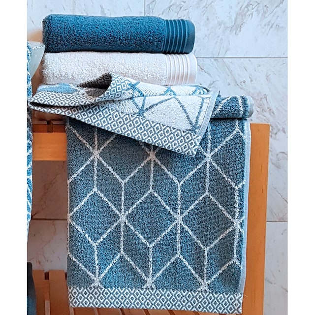 framsohn frottier Handtücher »Design Jacquard«, (2 St.), mehrfarbig  gewebtem Saum, hergestellt in Österreich bei OTTO online