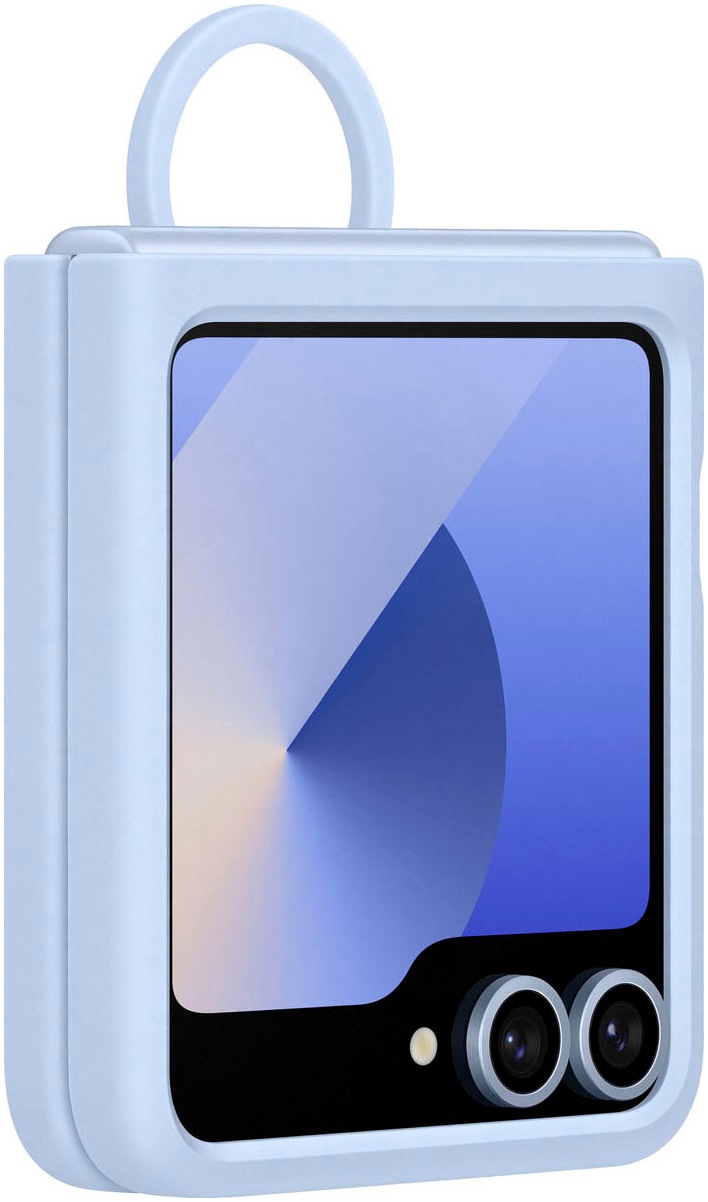 Samsung Backcover »Silicone Case with Ring für Galaxy Flip6« Smartphones Backcover, Schutzhülle, Handyschutzhülle, Case, Schutzcase, stoßfest