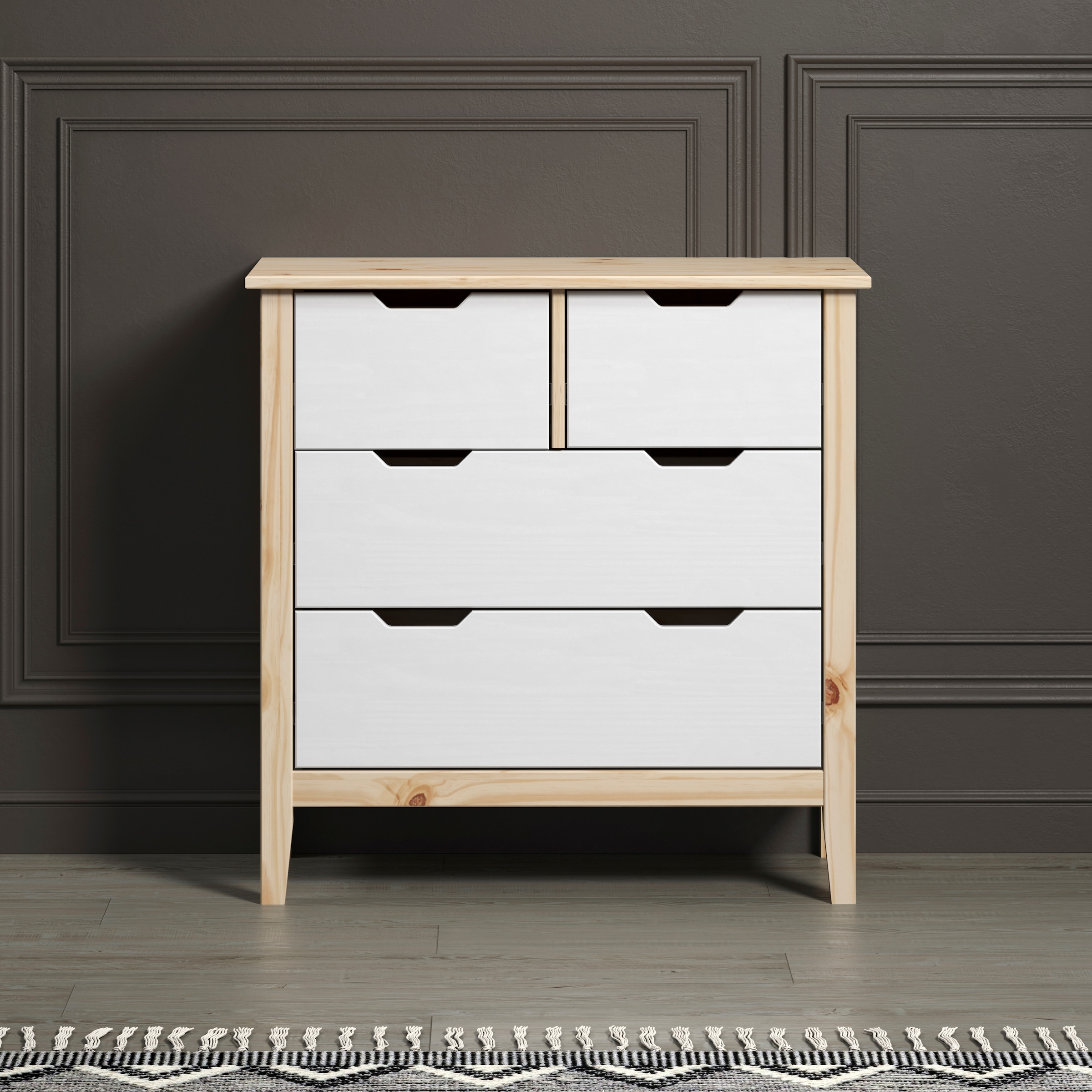 INTER-FURN Kommode »Latera«, (1 St.), Massivholz / Klarlack matt, Kiefer