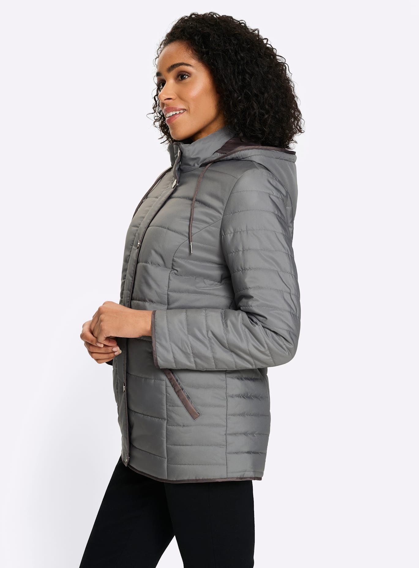 Classic Basics Steppjacke mit Kapuze