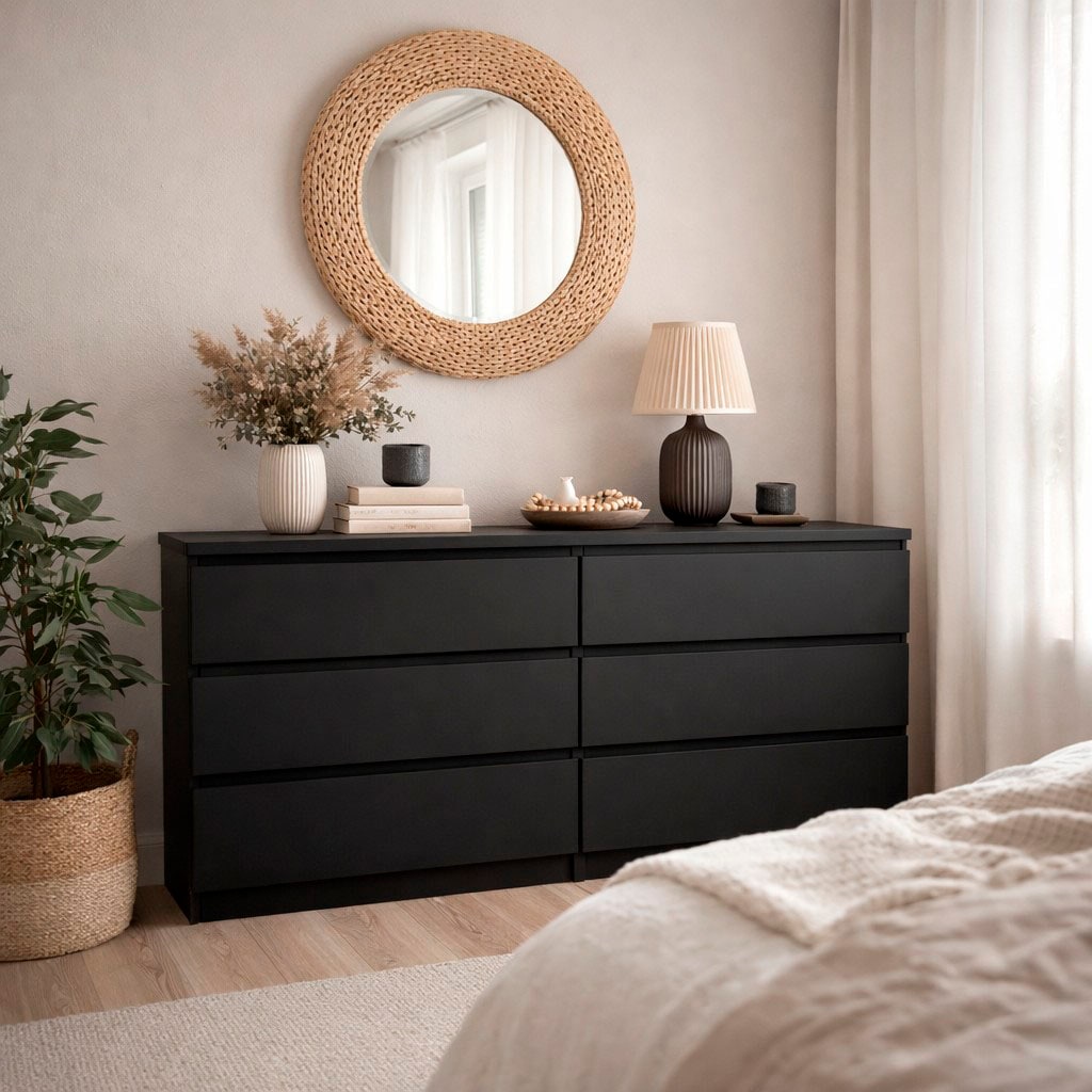 INOSIGN Kommode »Naia,  6 Schubladen im skandinavischen Design, Breite 158 cm« Viel Stauraum mit griffloser Front, in mehreren Farben
