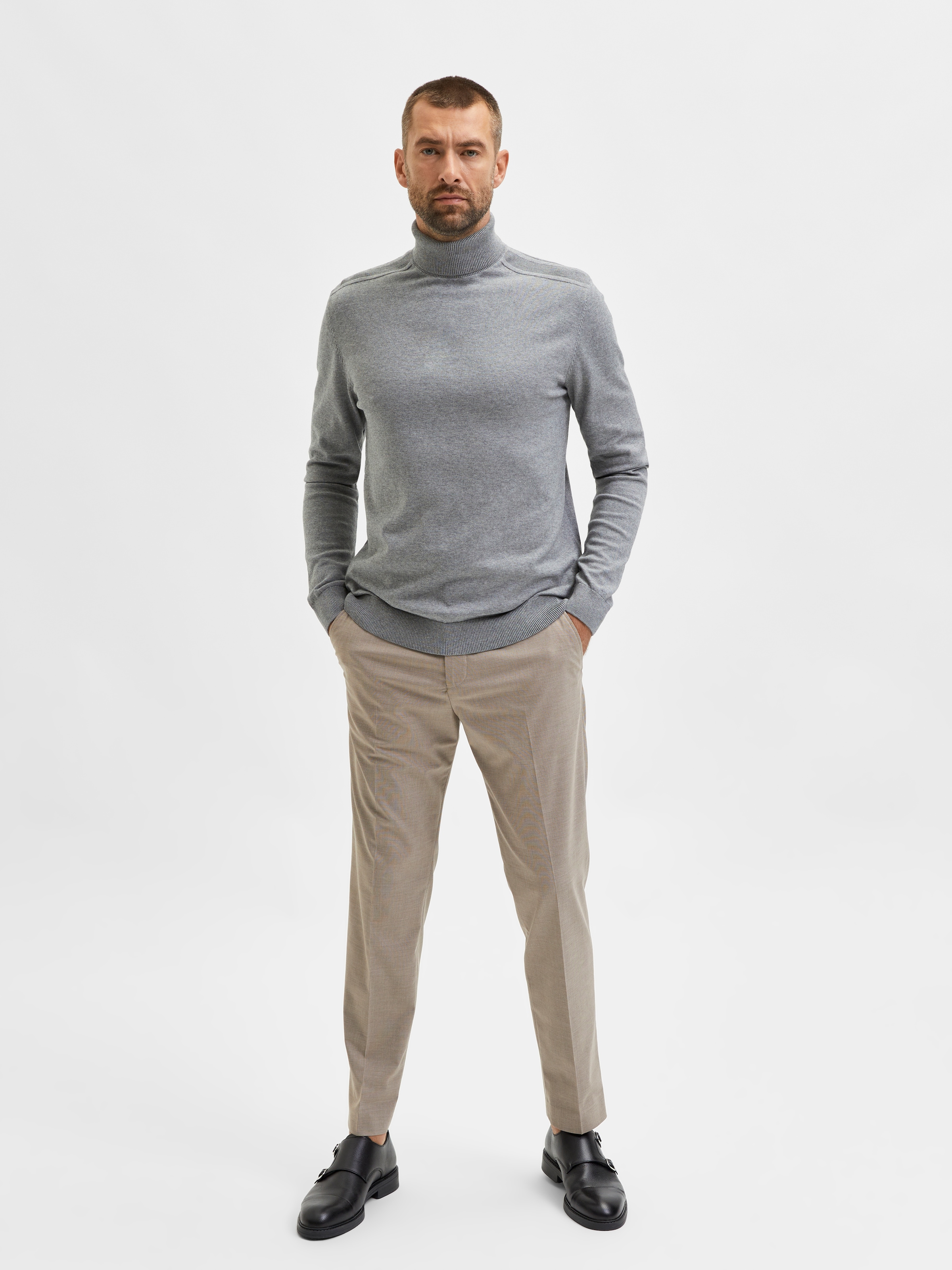 SELECTED Rollkragenpullover »SLHBERG ROLL NECK NOOS«