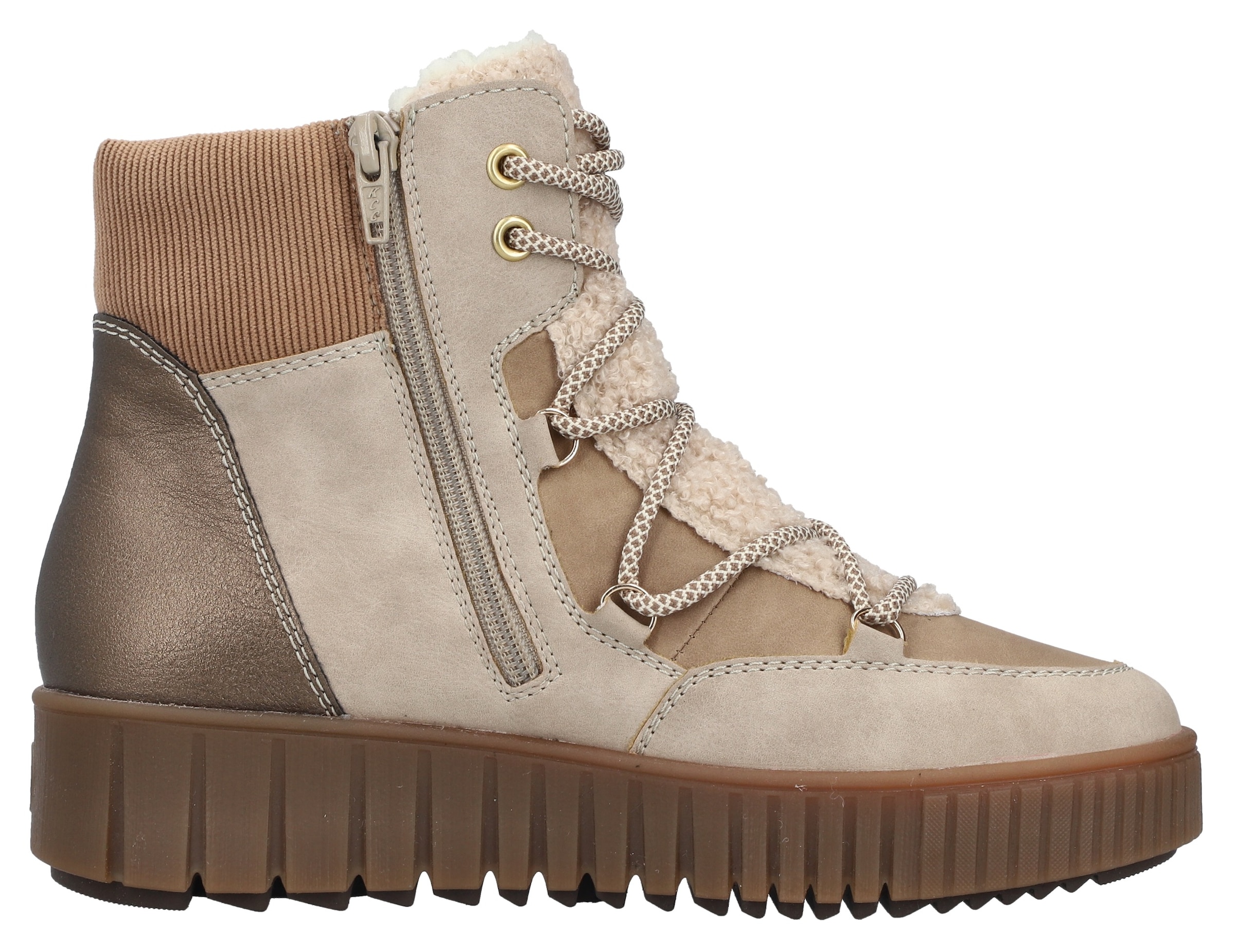 Rieker Winterboots  Schnürboots, Plateauboots, mit Warmfutter