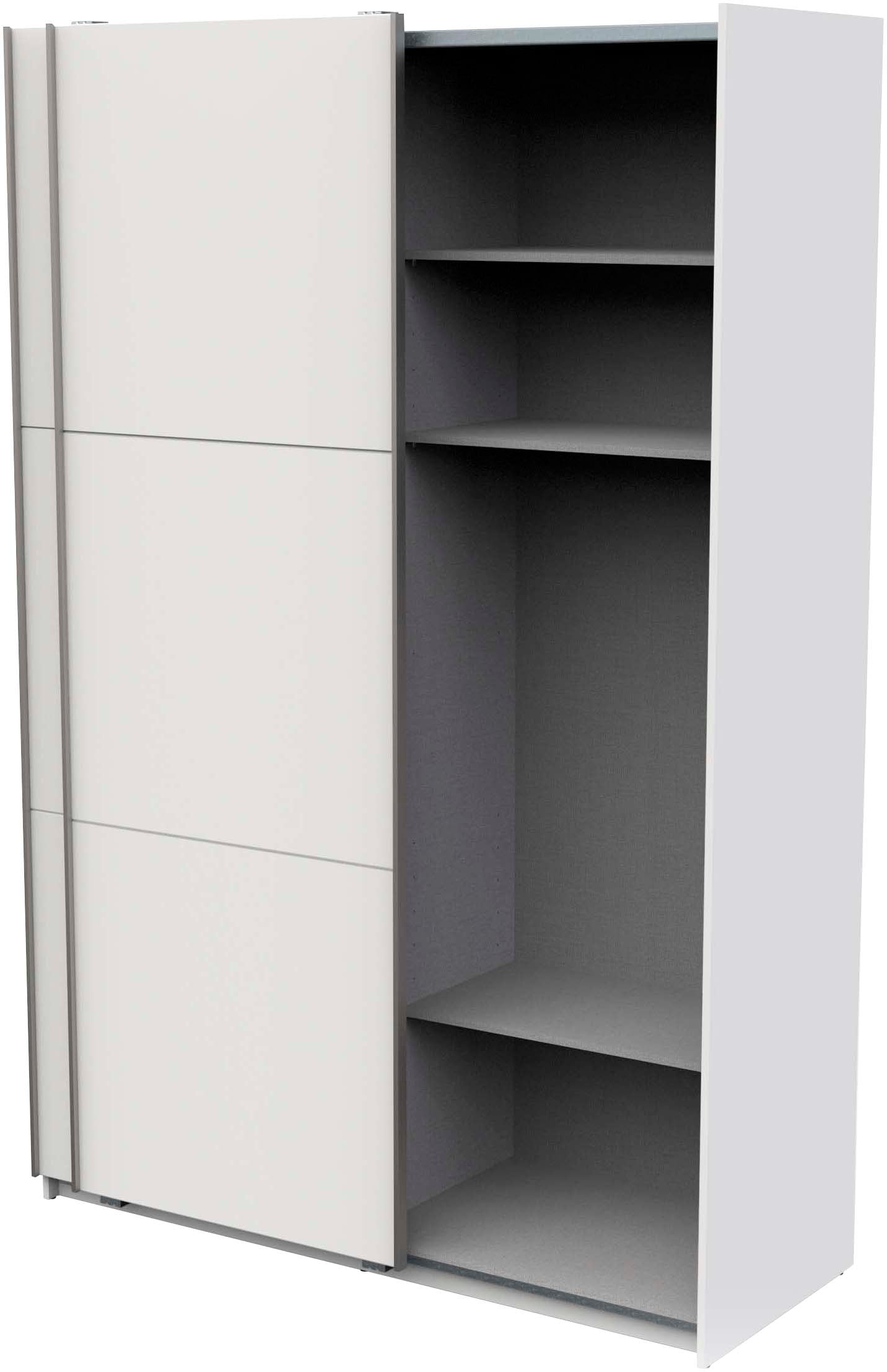 Demeyere GROUP Schiebetürenschrank »Alhambra«, (B/H/T ca. 148/224/60cm), viel Stauraum, 2 Kleiderstangen aus Stahl, viele Ablageflächen