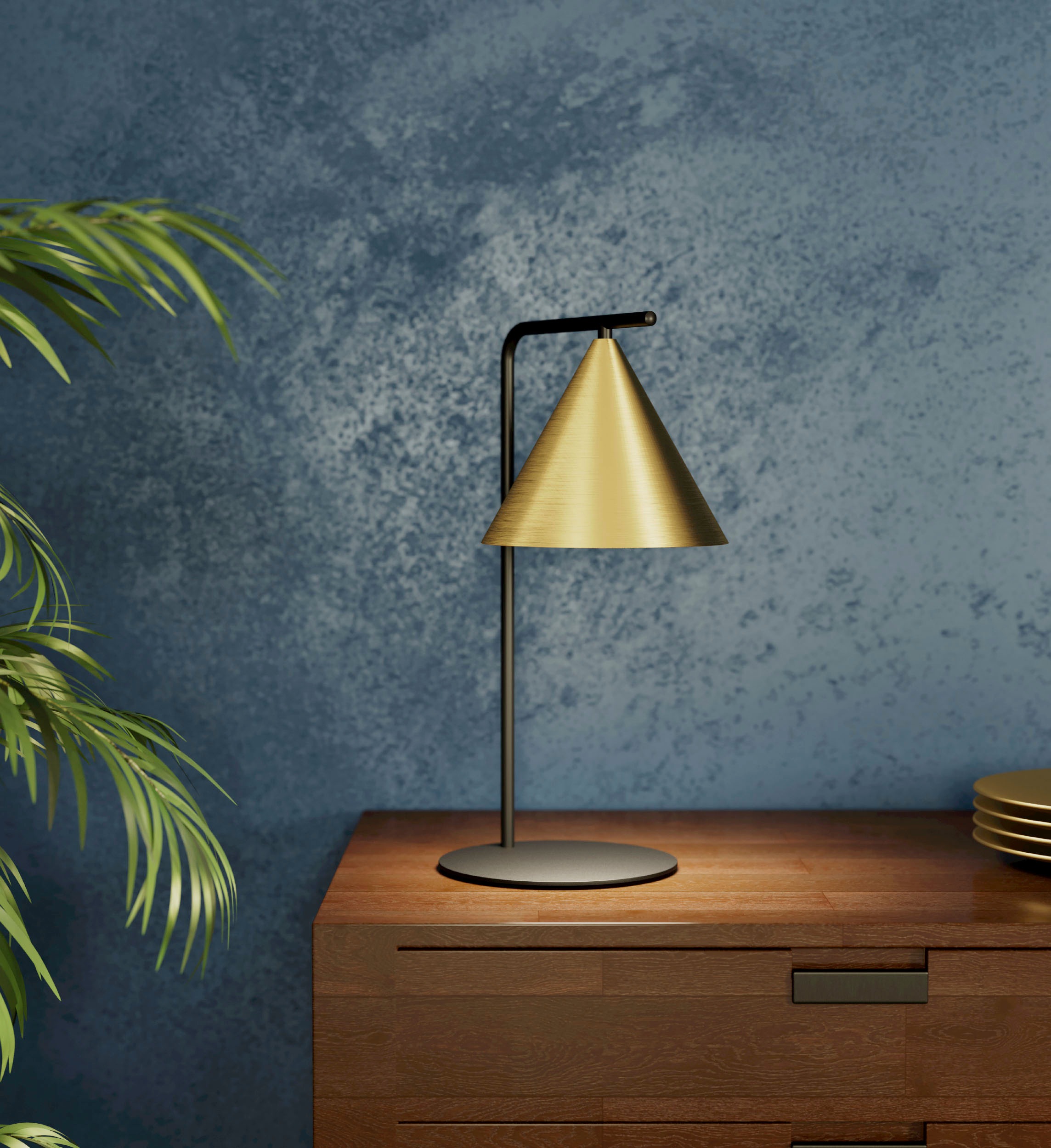 EGLO Tischleuchte »NARICES« E27 1 Stk. Tischleuchte in schwarz aus Stahl  -  exkl. E27 - 40W