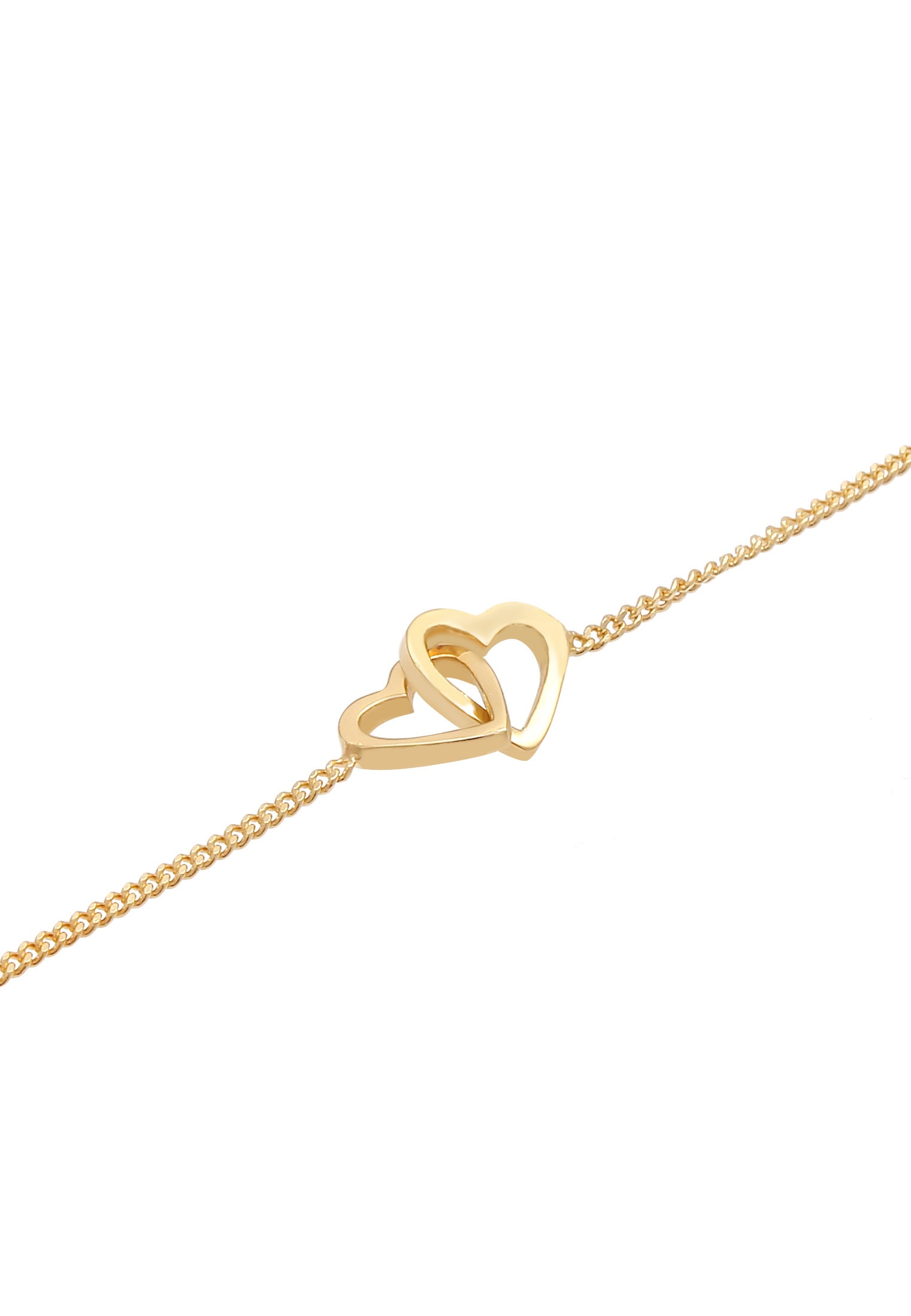 Elli Armkette »Armband Herz Love Verschlungen 925 Silber«