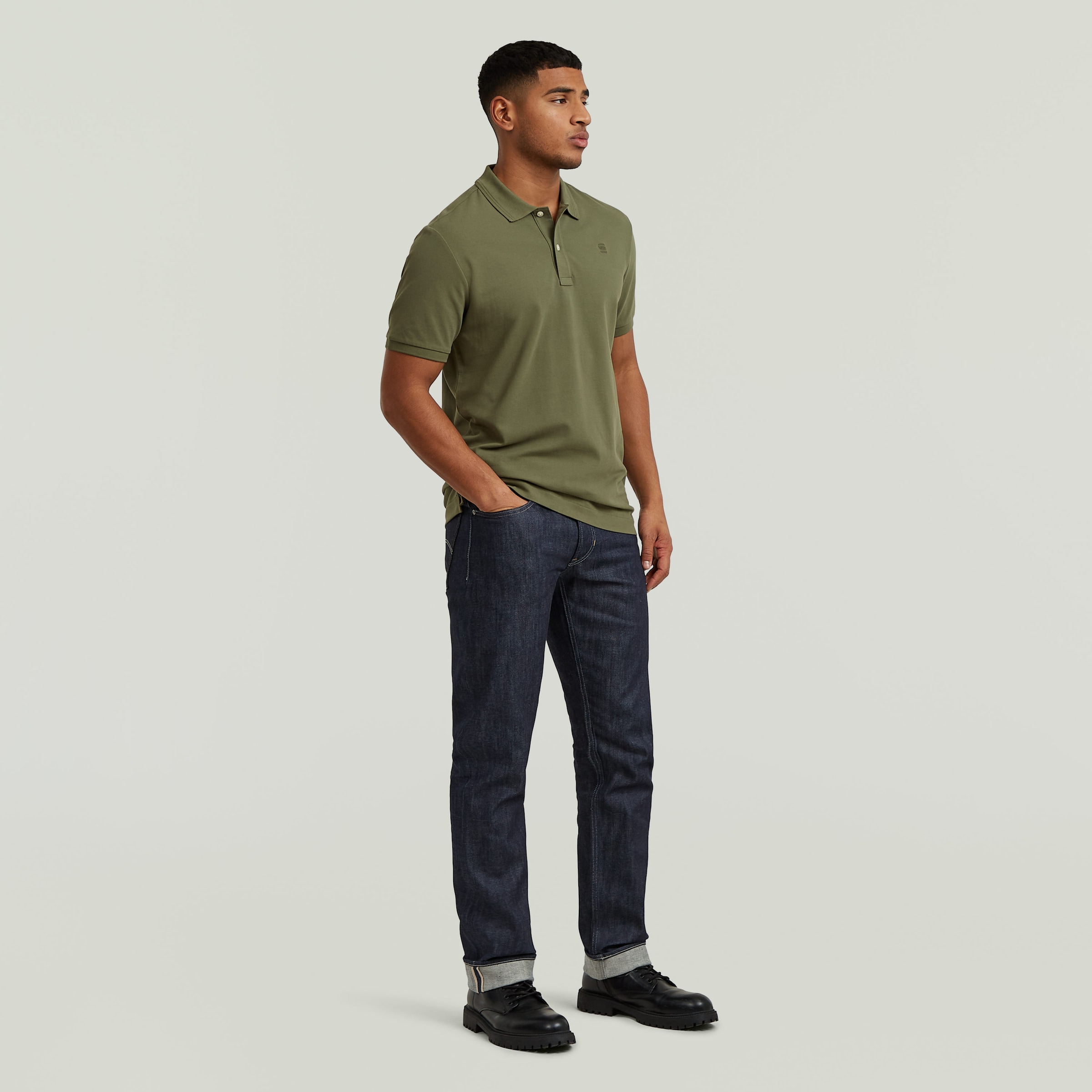 G-STAR Poloshirt »Dunda Slim Fit« Logostickerei auf der Brust