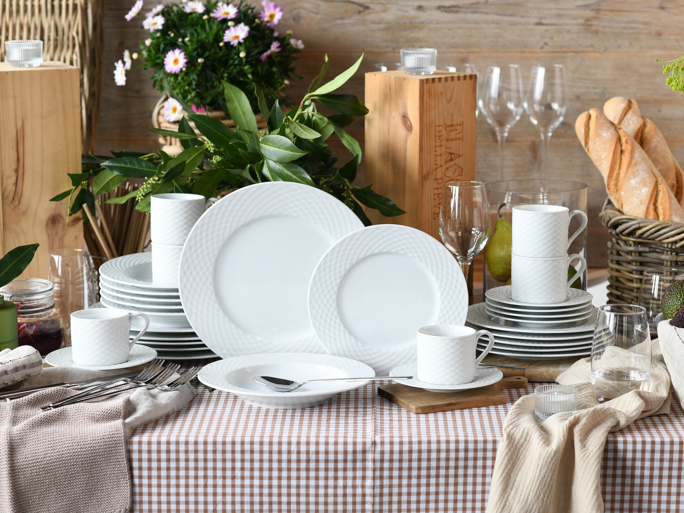 CreaTable Kombiservice »Polo, Service 30-tlg.« Daily Use, Zeitlos