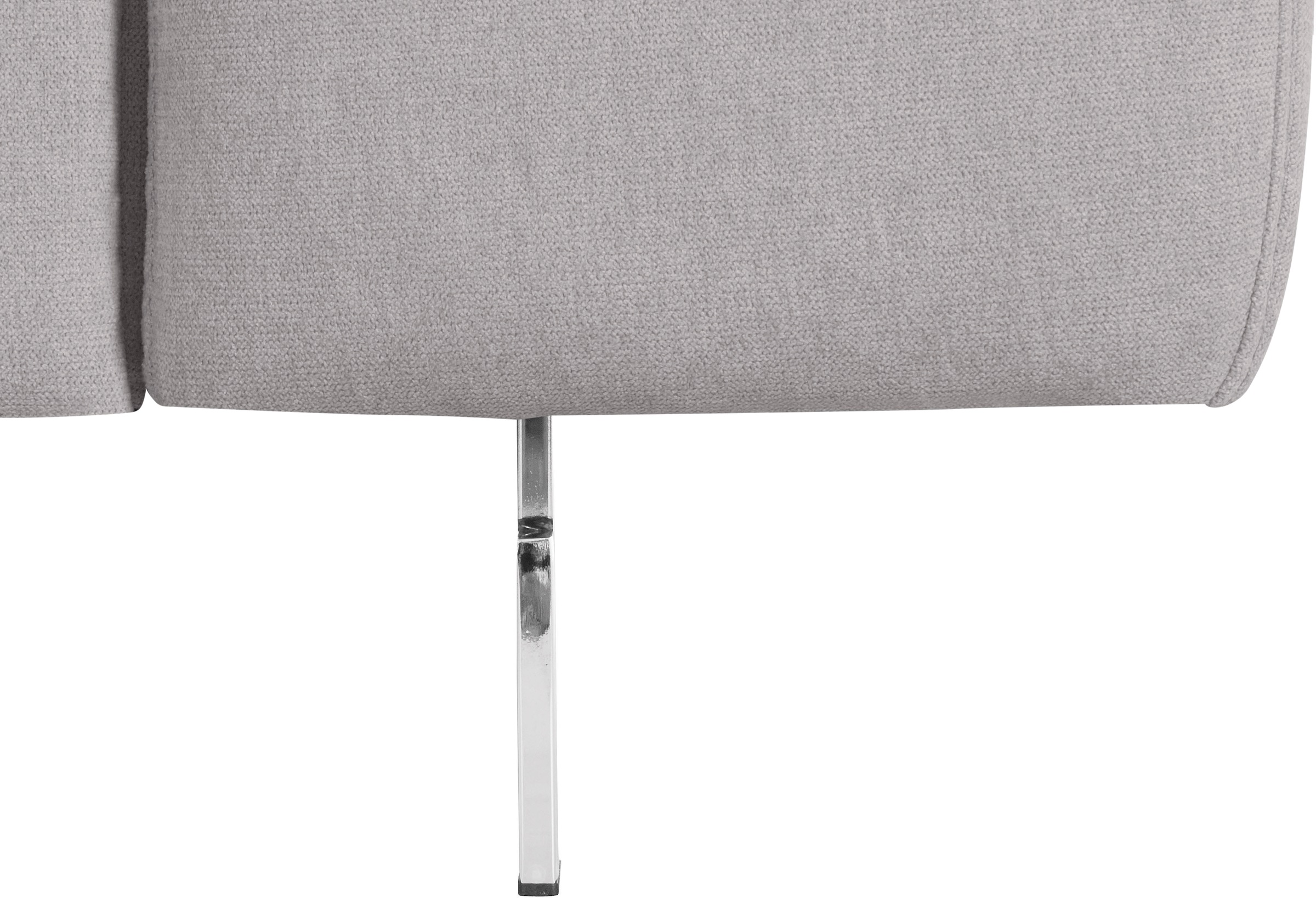 COTTA Ecksofa »Chef L-Form«, mit Kopfteilverstellung, edle Metallkufen, wahlweise mit Bettfunktion