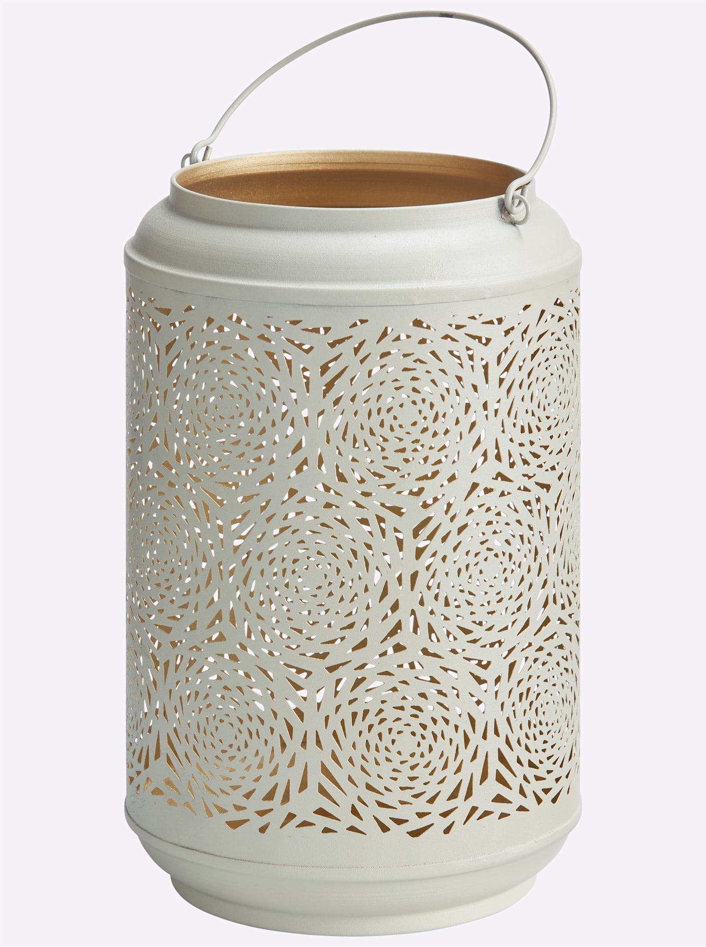 Heine Home Windlicht in beige, Größe B/H/T: 21 cm x 31,5 cm x 21 cm