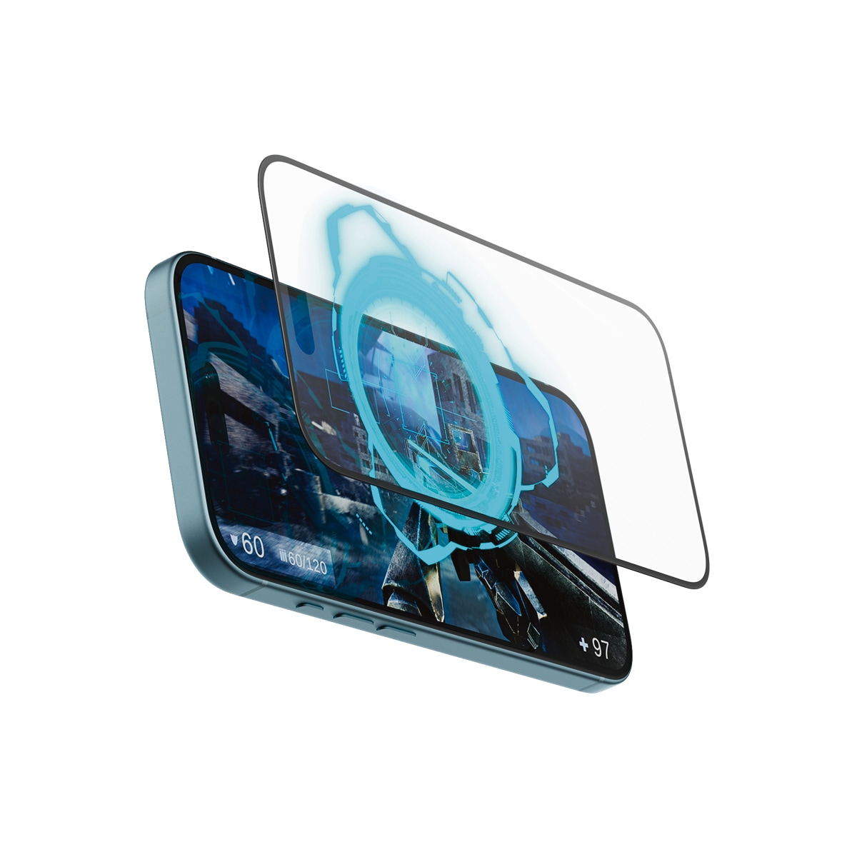PanzerGlass Displayschutzglas »Gaming Screen Protection«, für Apple iPhone 16-Apple iPhone 15, Displayschutzfolie, Schutzfolie, Bildschirmschutz, kratz- & stoßfest