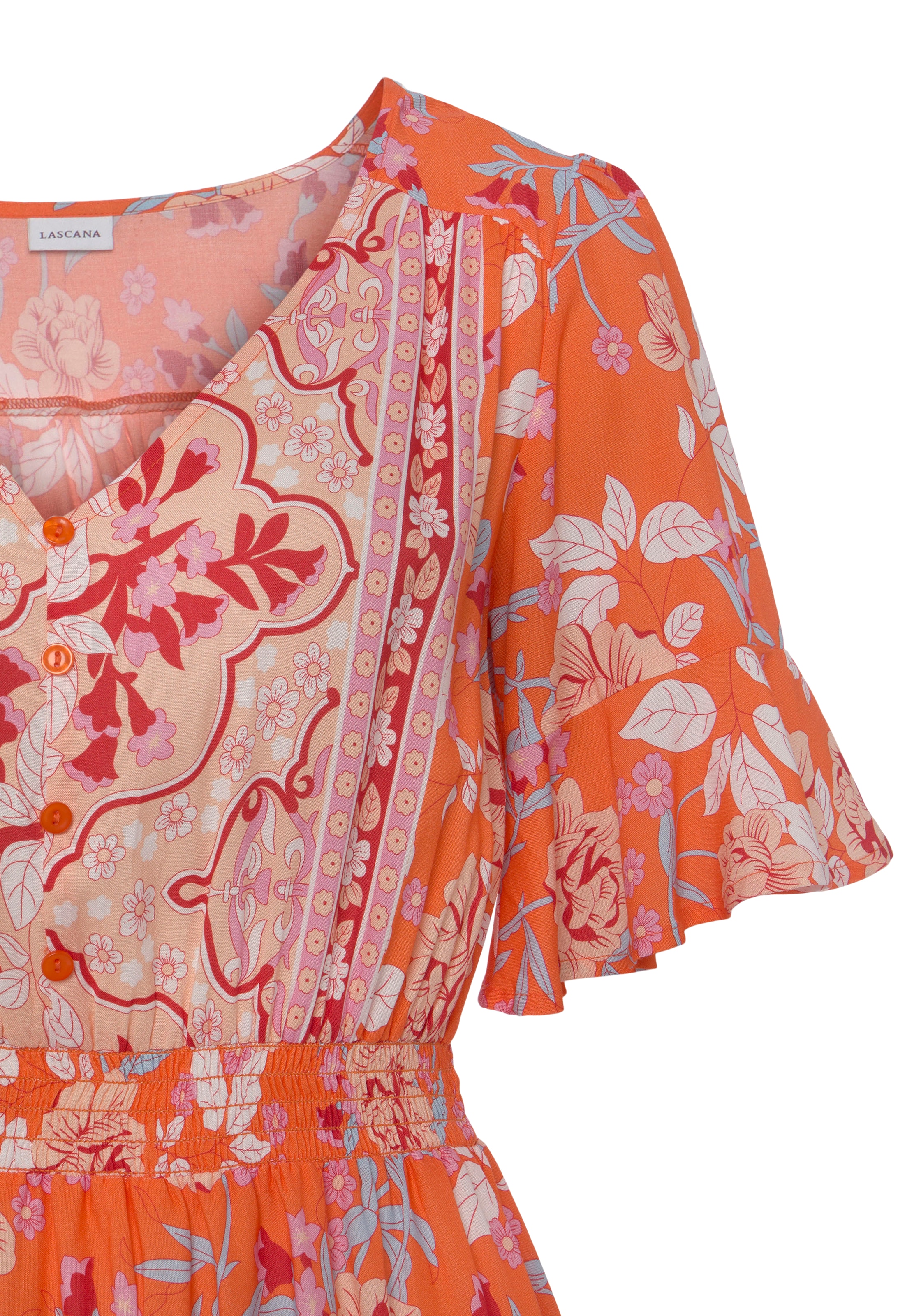 LASCANA Sommerkleid, mit Alloverdruck