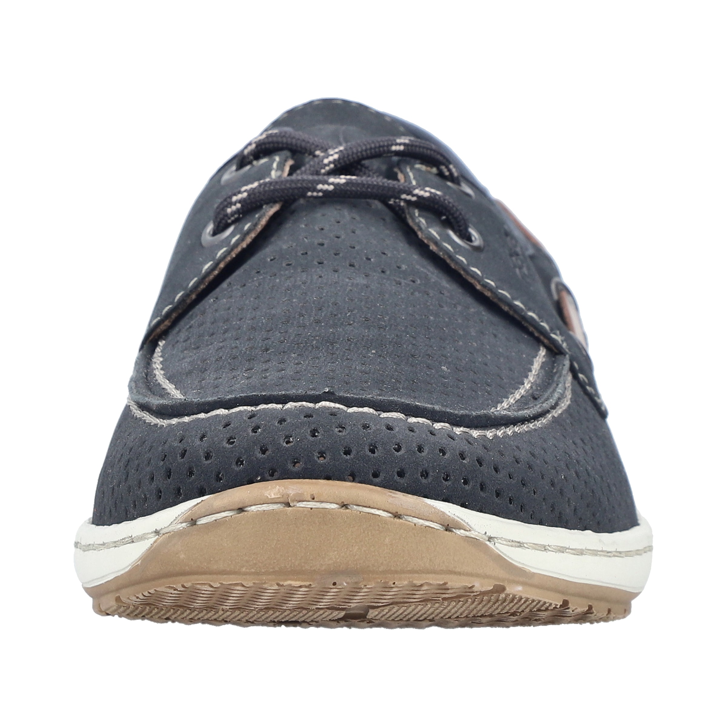 Rieker Bootsschuh  Mokassin, Halbschuh, Frühlingsschuh mit Perforation